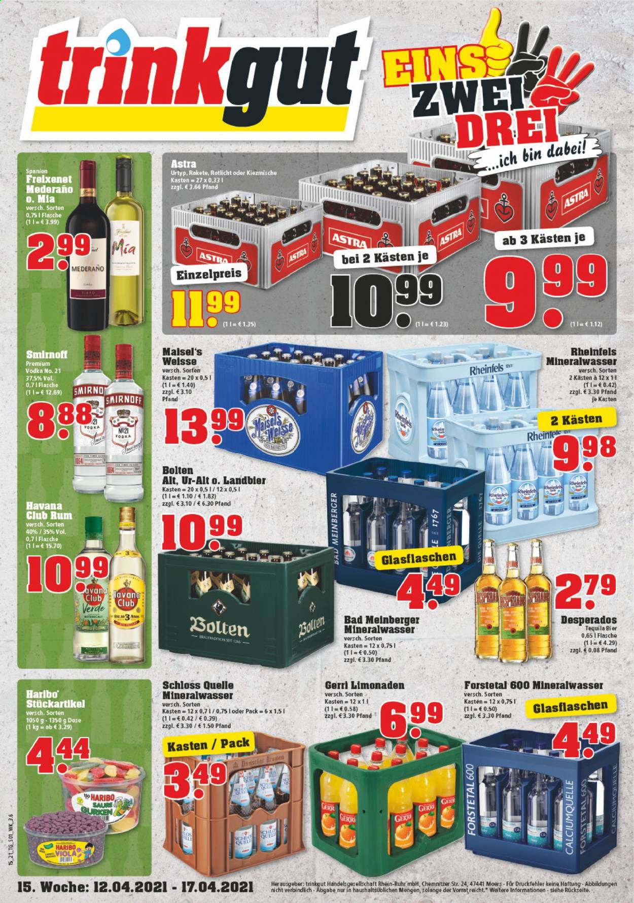 trinkgut Prospekte  - 12.04.2021 - 17.04.2021. Seite 1