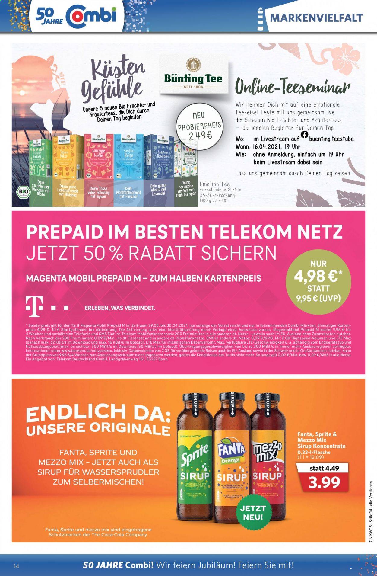 Combi Prospekte  - 12.04.2021 - 17.04.2021. Seite 14