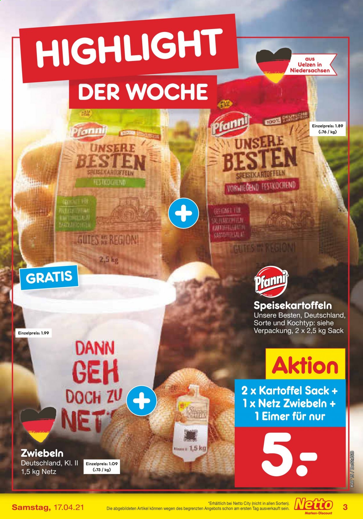 Netto Marken-Discount Prospekte  - 12.04.2021 - 17.04.2021. Seite 3