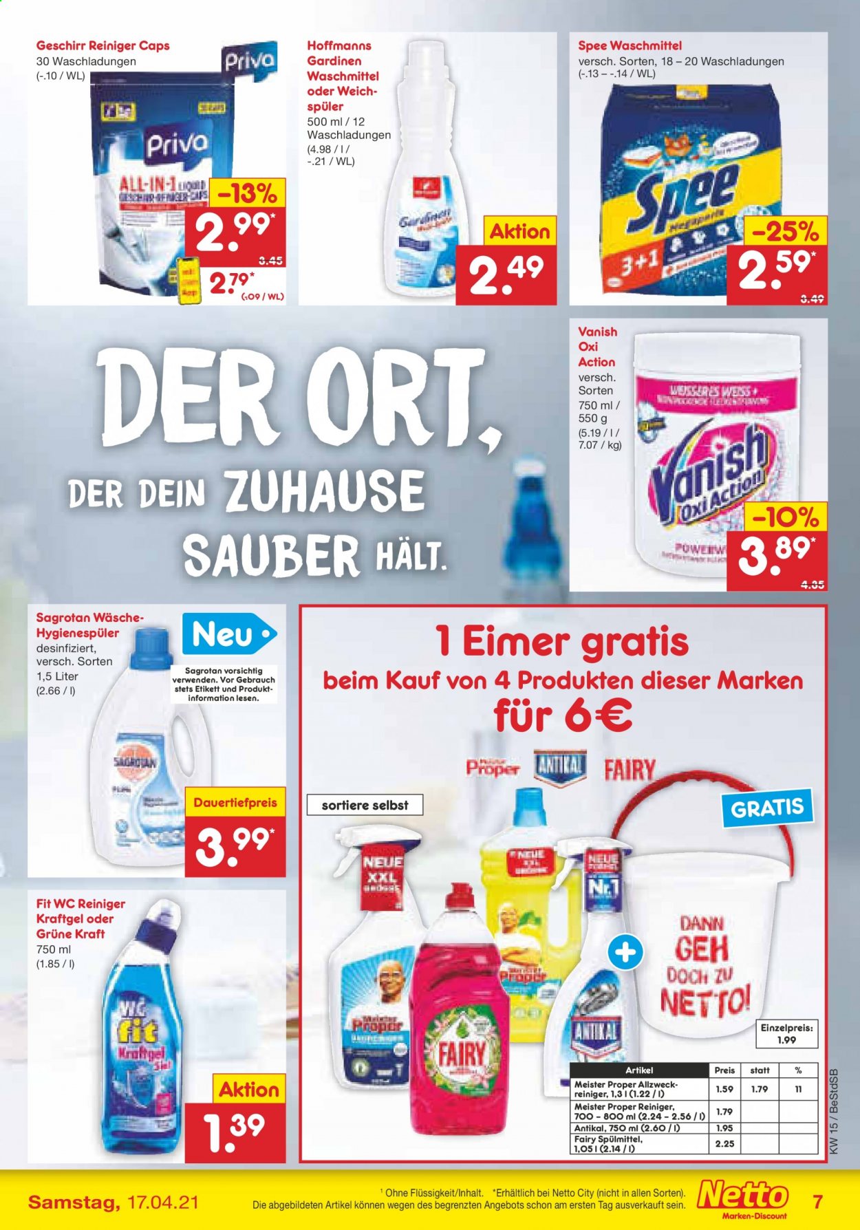 Netto Marken-Discount Prospekte  - 12.04.2021 - 17.04.2021. Seite 7