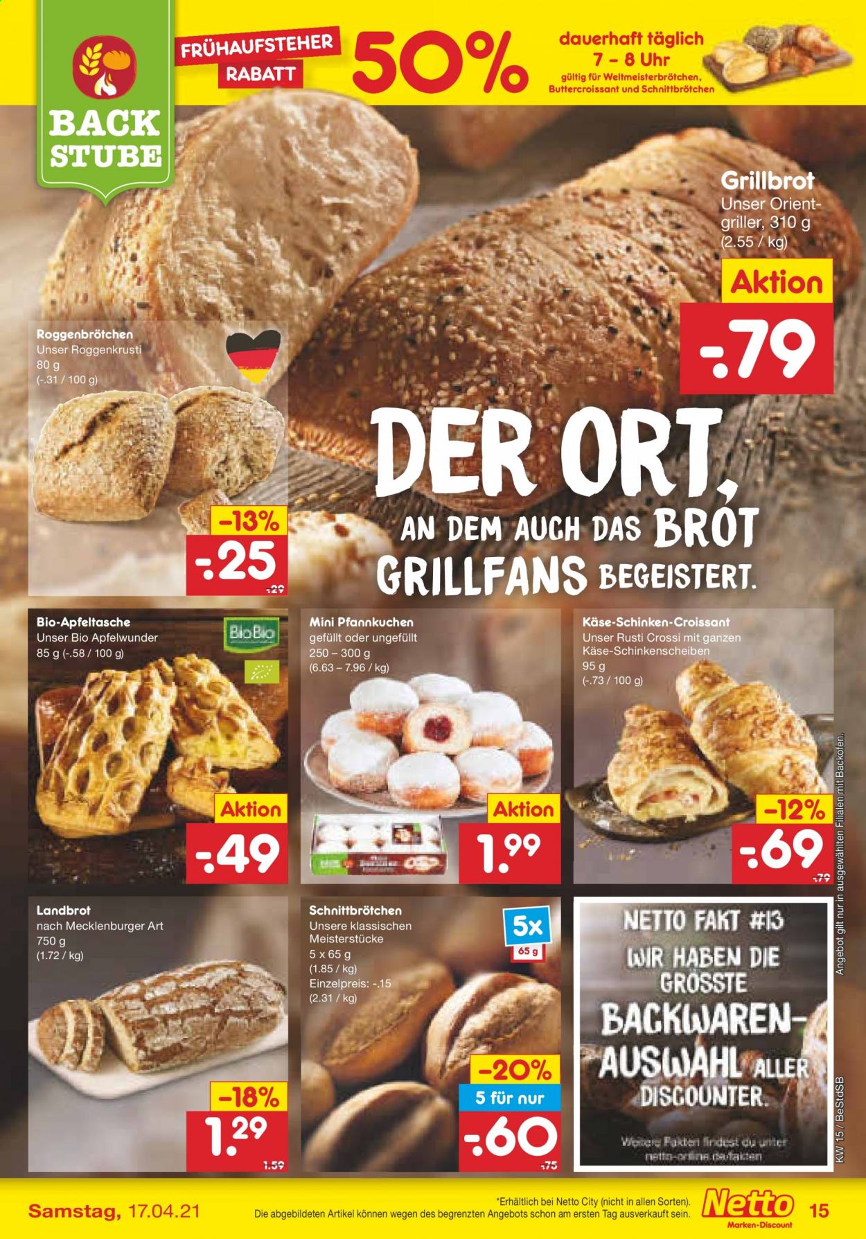 Netto Marken-Discount Prospekte  - 12.04.2021 - 17.04.2021. Seite 15