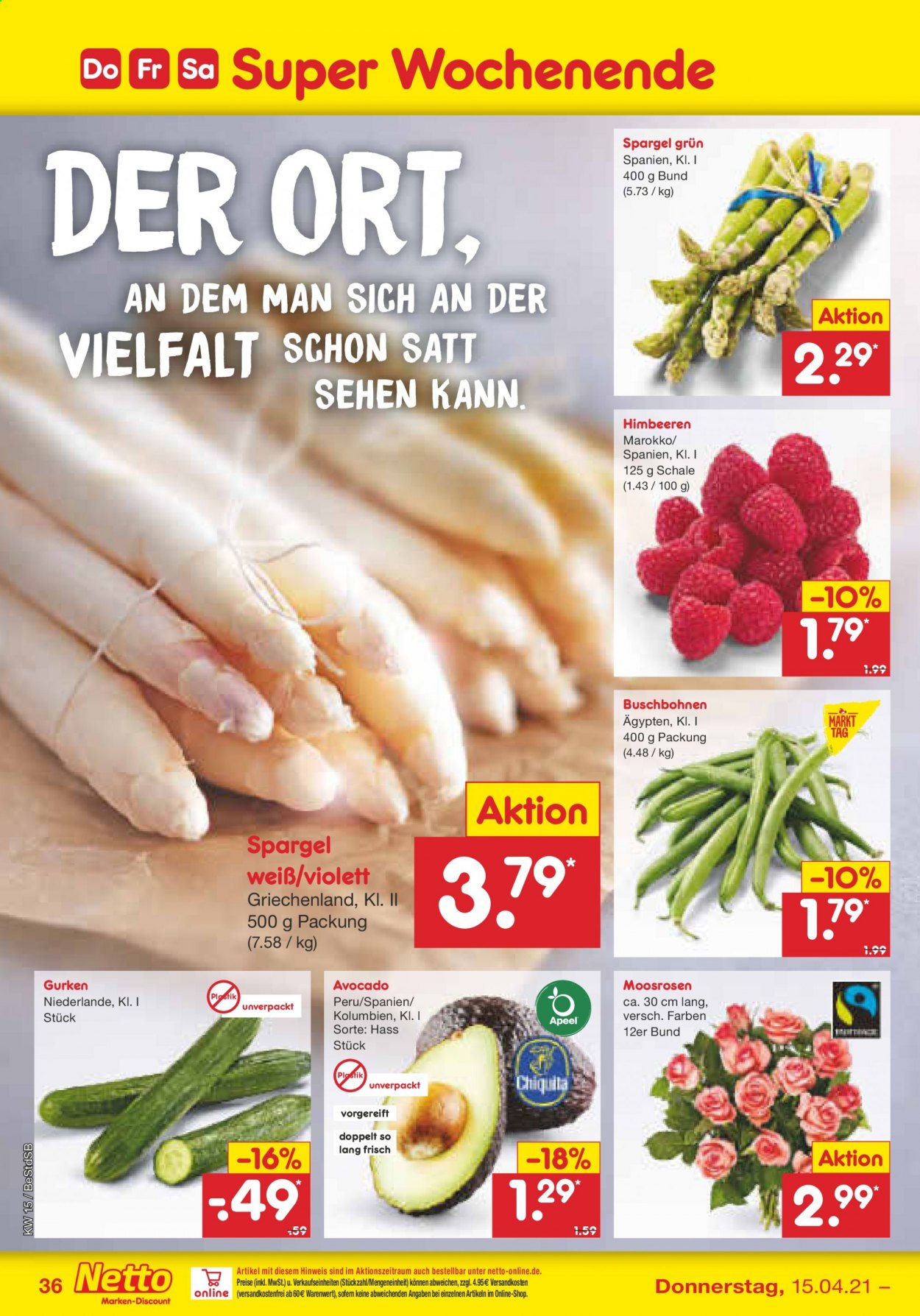 Netto Marken-Discount Prospekte  - 12.04.2021 - 17.04.2021. Seite 36
