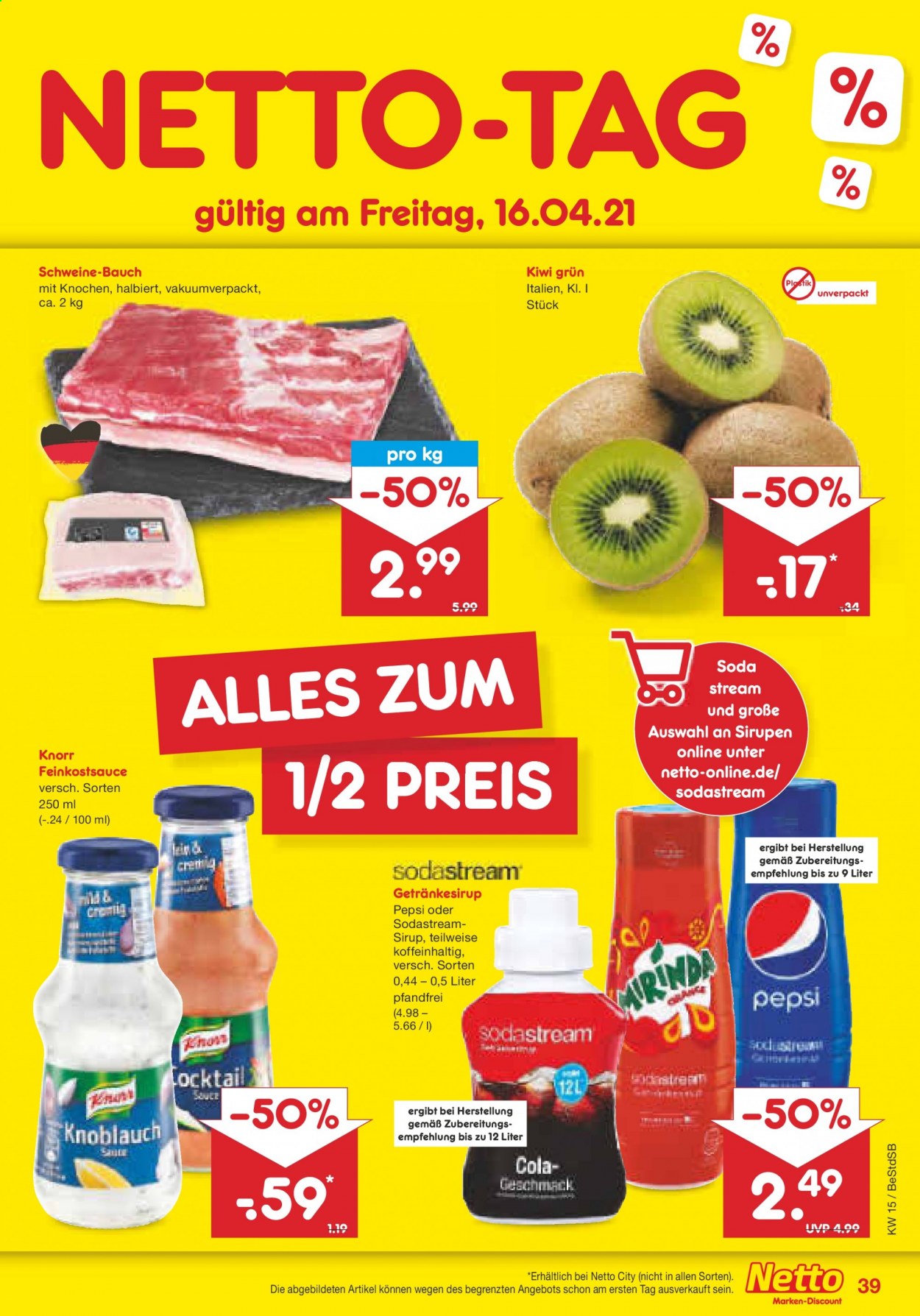 Netto Marken-Discount Prospekte  - 12.04.2021 - 17.04.2021. Seite 39