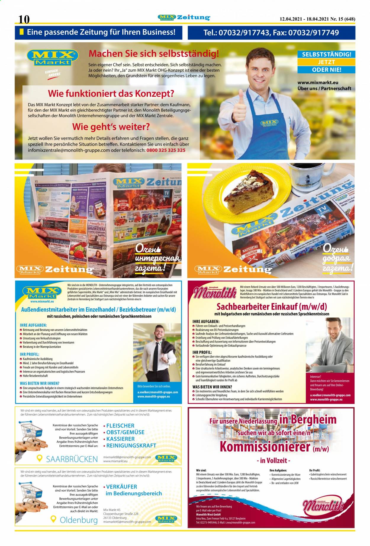 Mix Markt Prospekte  - 12.04.2021 - 18.04.2021. Seite 3