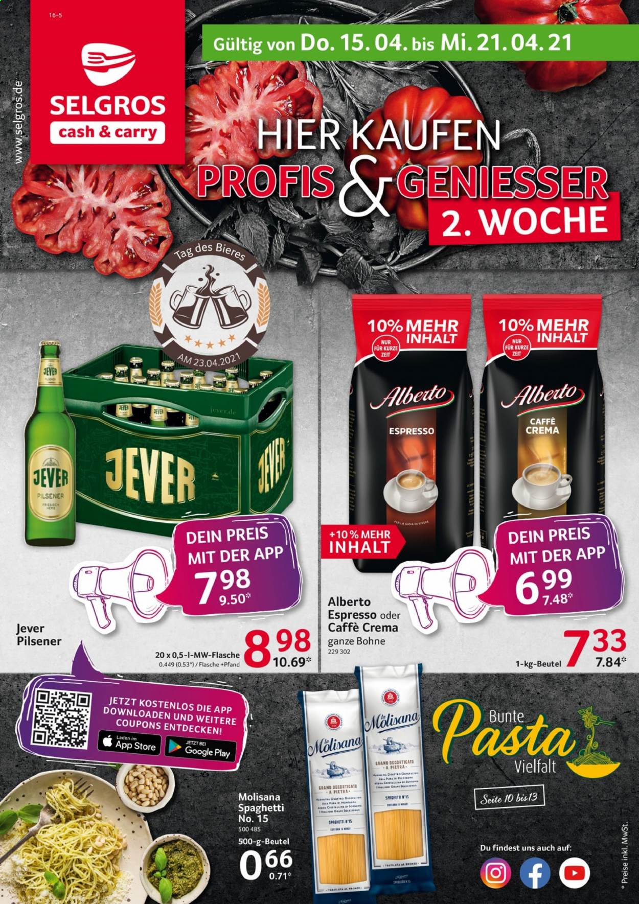 Selgros Prospekte  - 15.04.2021 - 21.04.2021. Seite 1