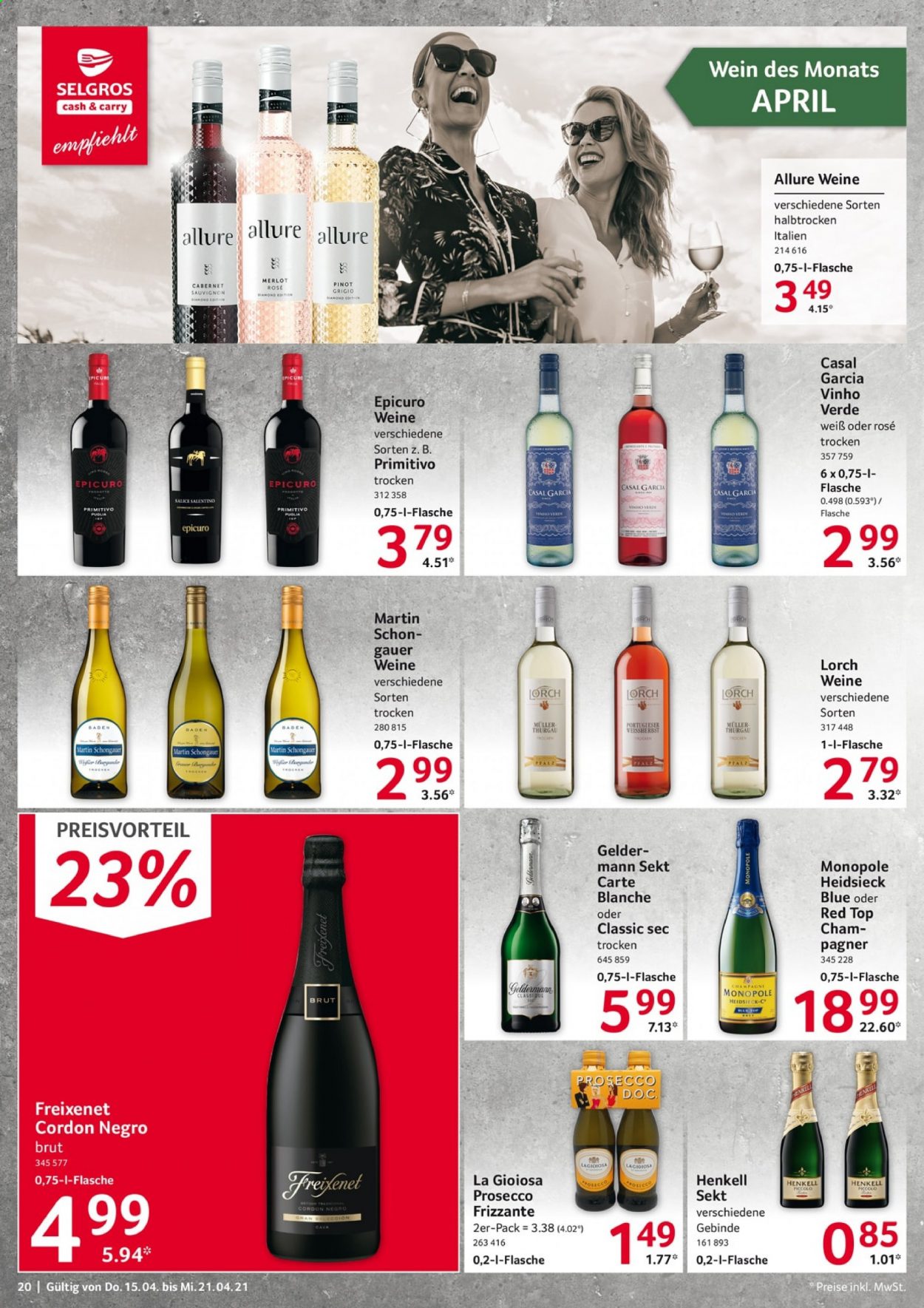 Selgros Prospekte  - 15.04.2021 - 21.04.2021. Seite 20