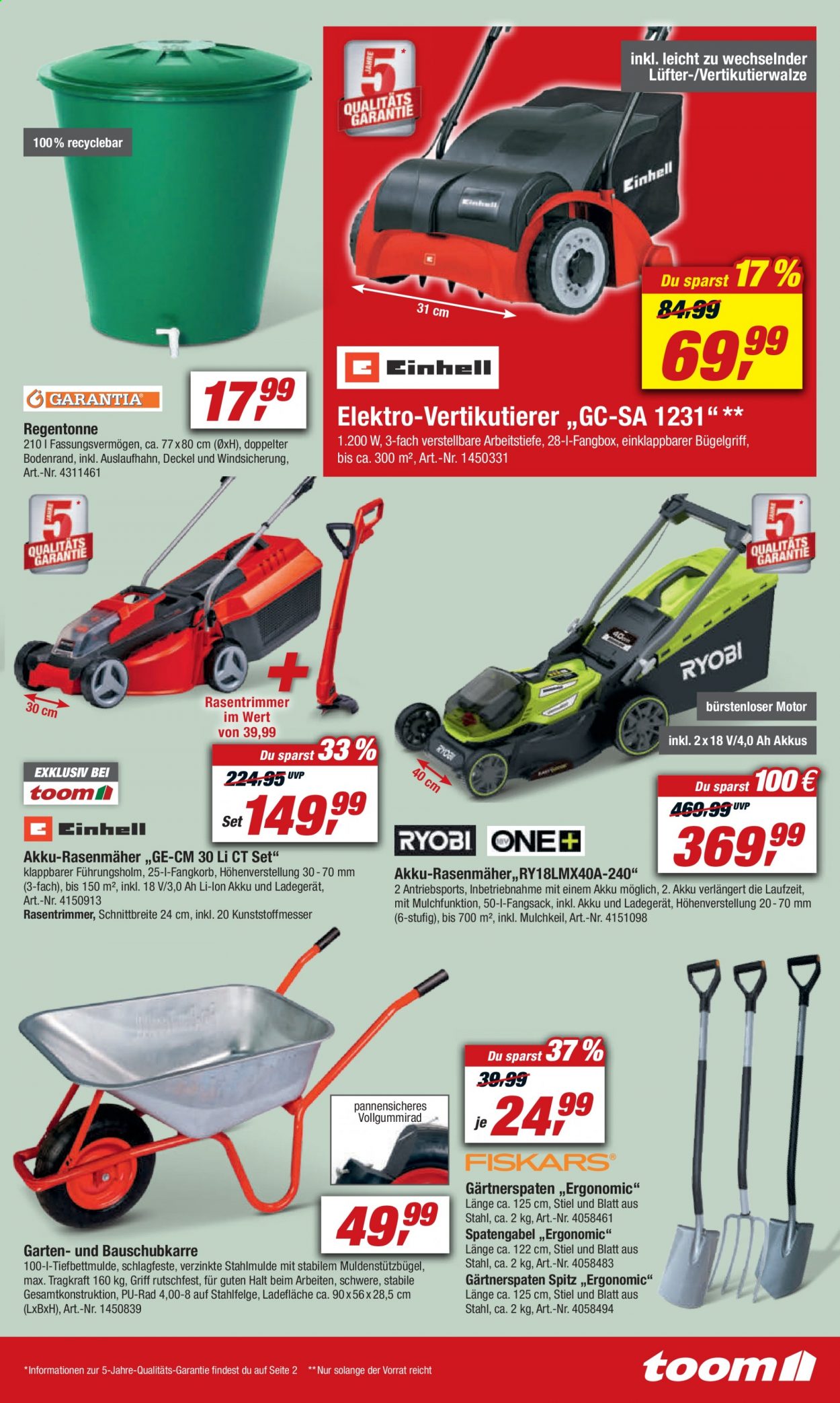 toom Baumarkt Prospekte  - 17.04.2021 - 23.04.2021. Seite 7