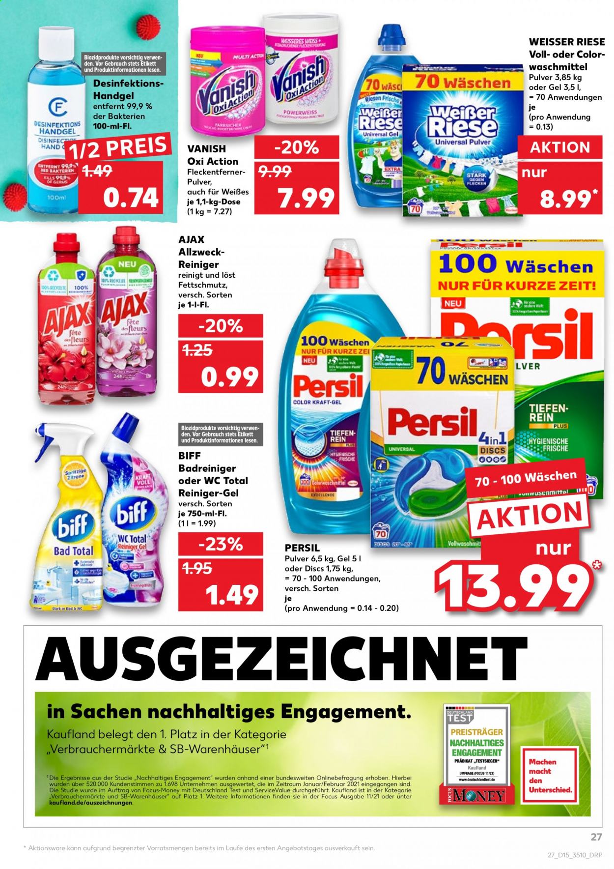 Kaufland Prospekte  - 15.04.2021 - 21.04.2021. Seite 27