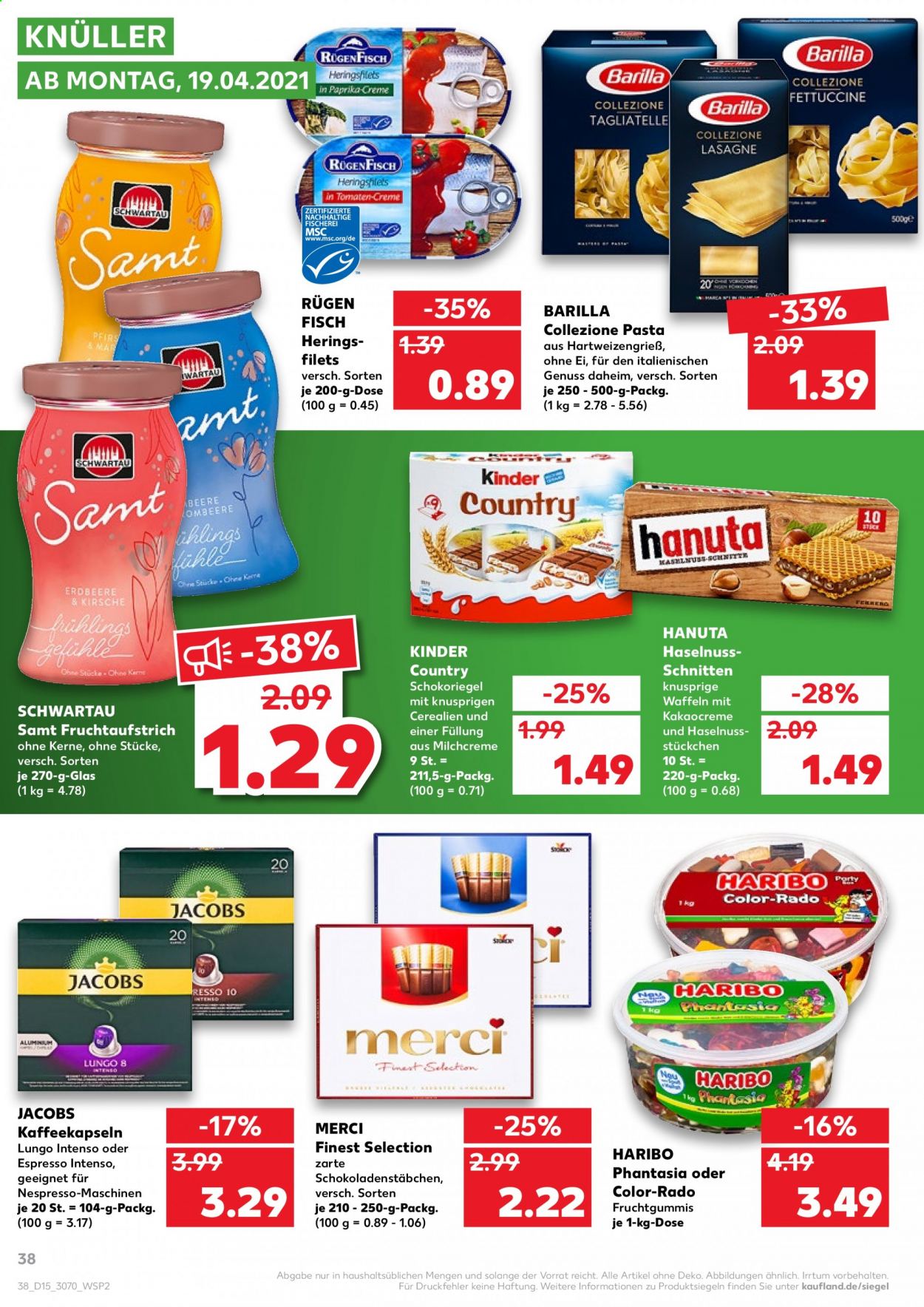 Kaufland Prospekte  - 15.04.2021 - 21.04.2021. Seite 38