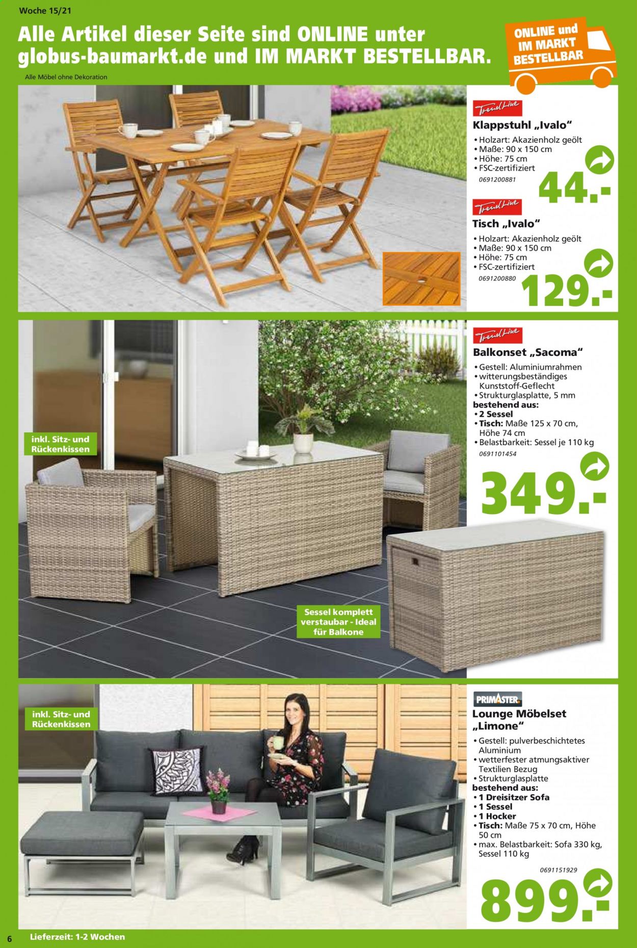 Globus Baumarkt Prospekte  - 13.04.2021 - 20.04.2021. Seite 6