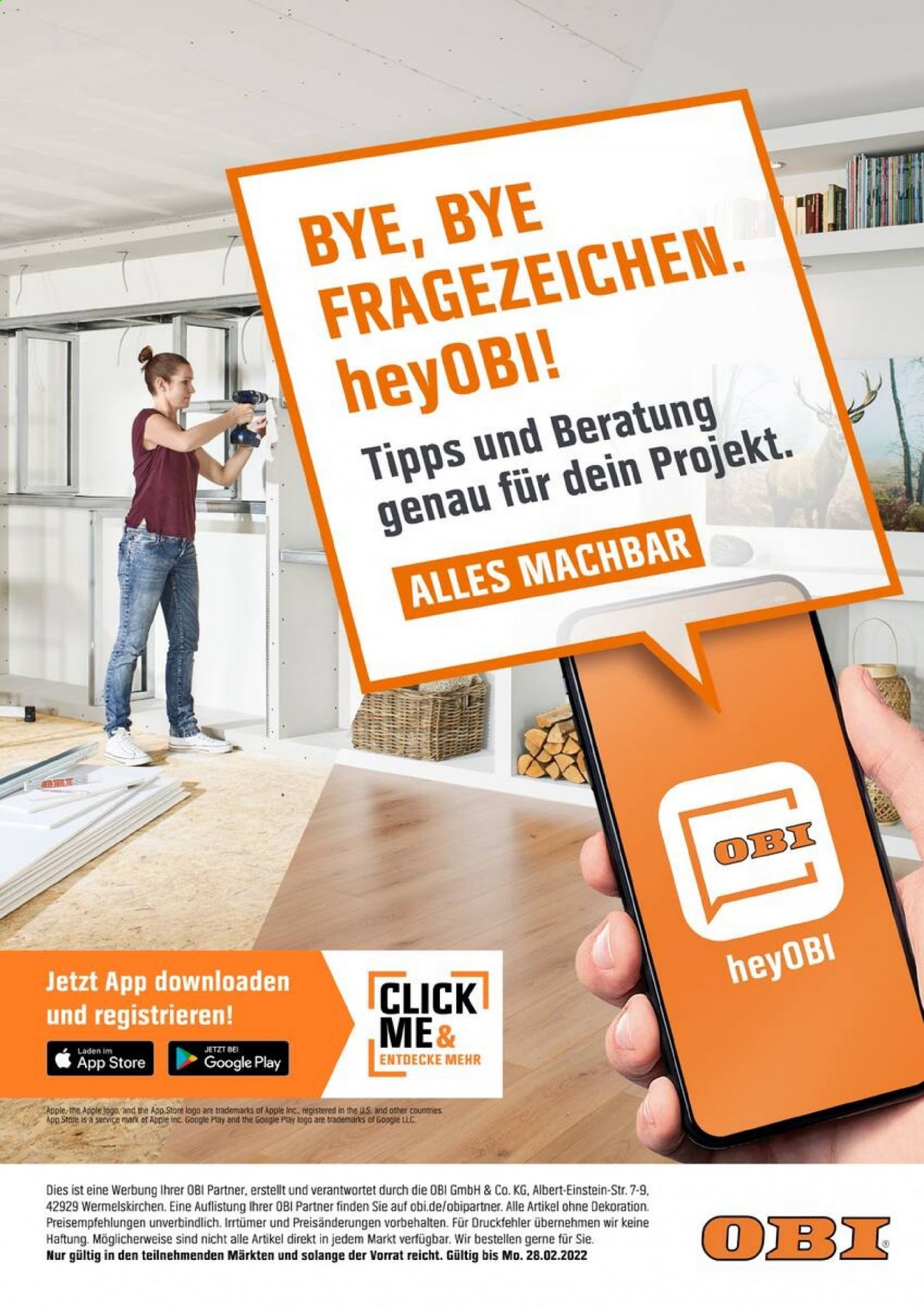 OBI Prospekte  - 15.04.2021 - 28.02.2022. Seite 112