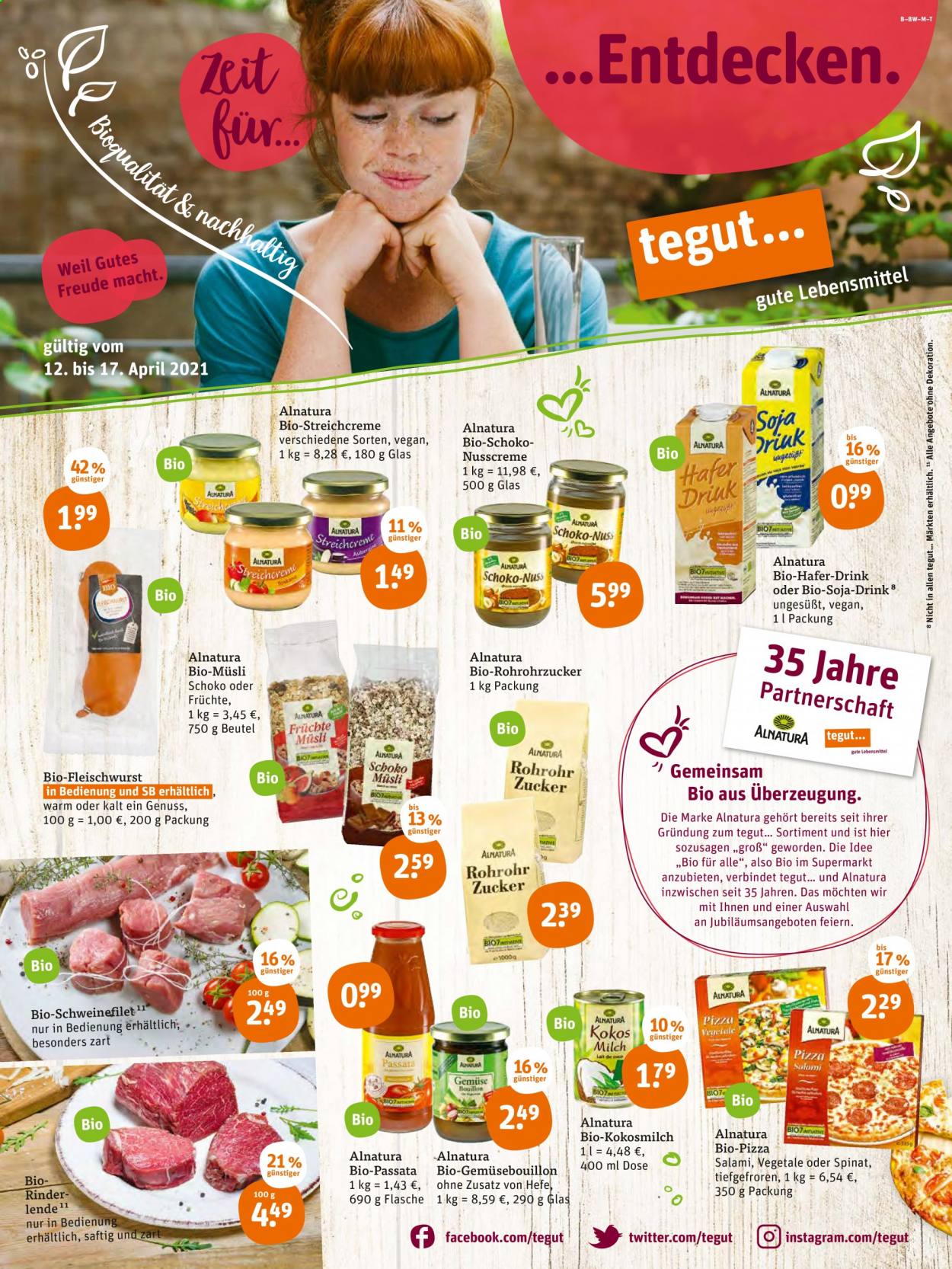 tegut... Prospekte  - 12.04.2021 - 17.04.2021. Seite 1