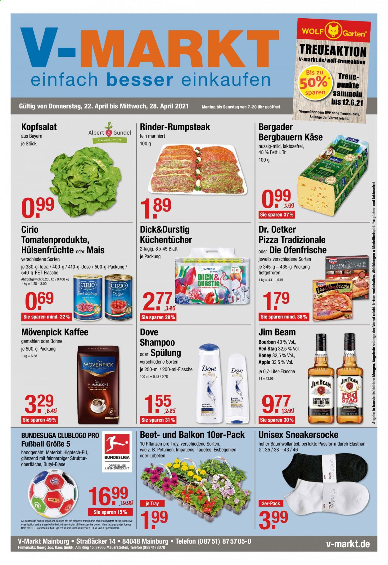 V-Markt Prospekte  - 22.04.2021 - 28.04.2021. Seite 1