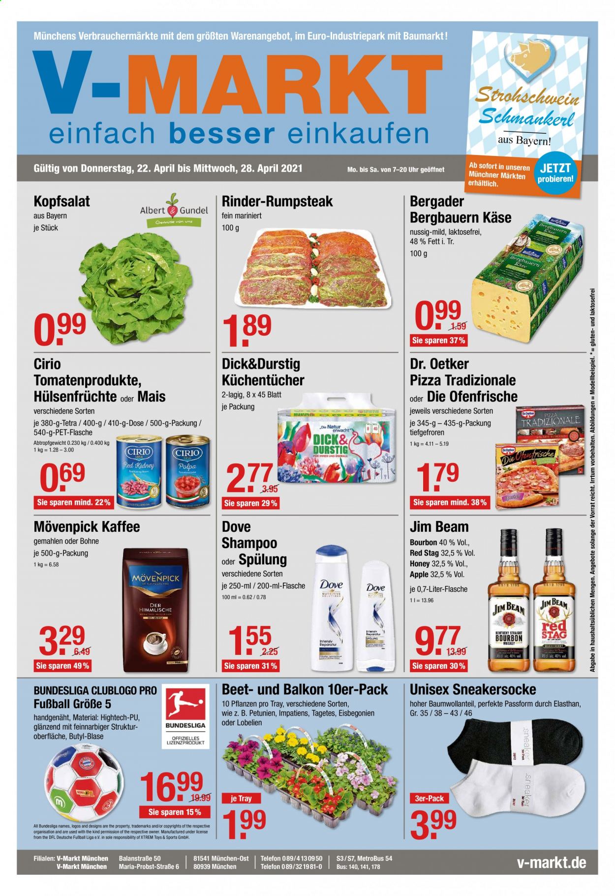 V-Markt Prospekte  - 22.04.2021 - 28.04.2021. Seite 1