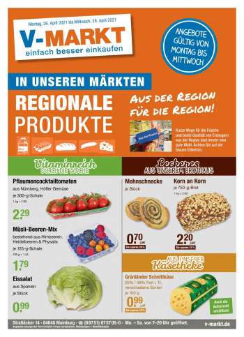 Prospekte V-Markt - 26.4.2021 - 28.4.2021.