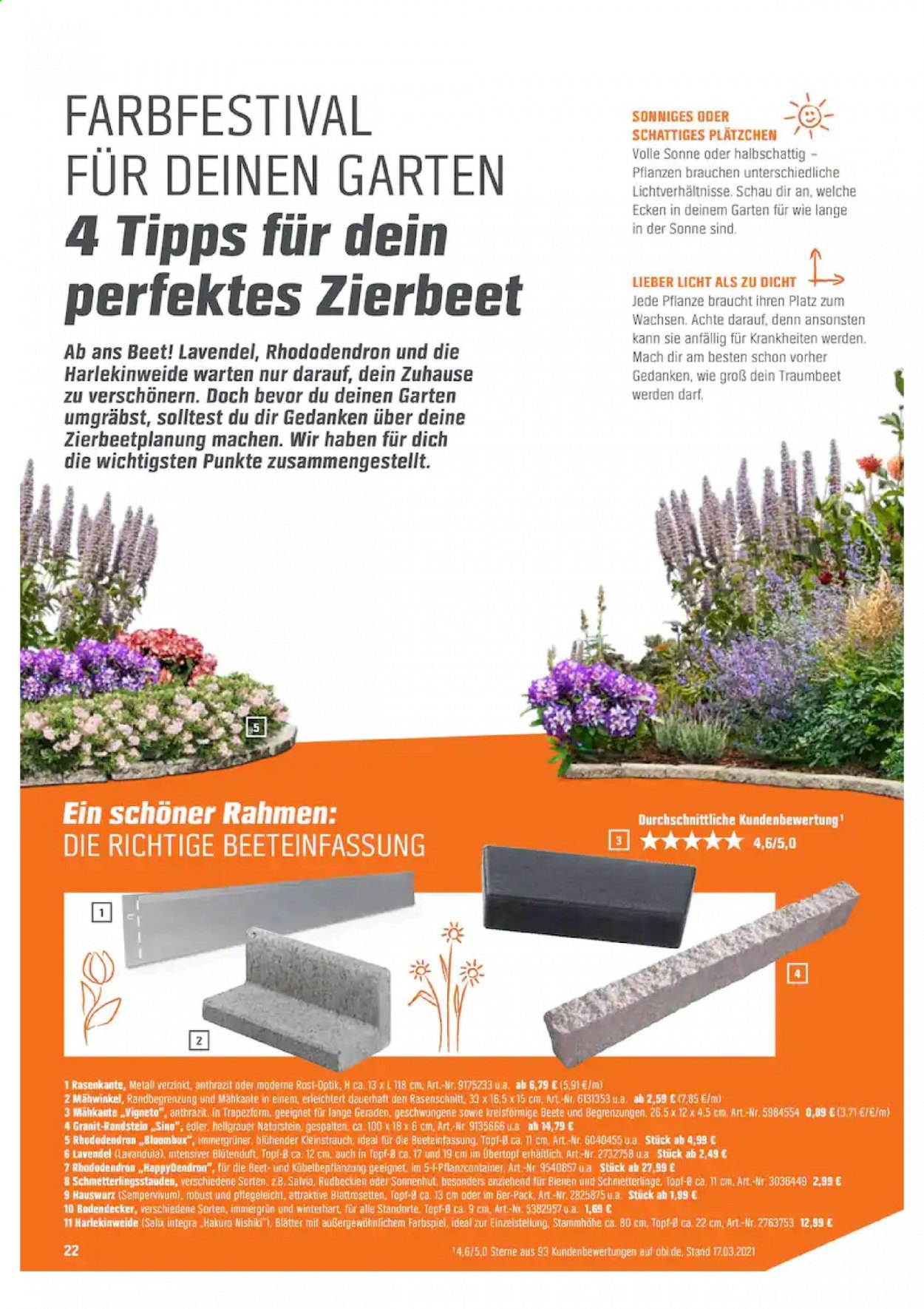 OBI Prospekte  - 14.04.2021 - 1.05.2021. Seite 22