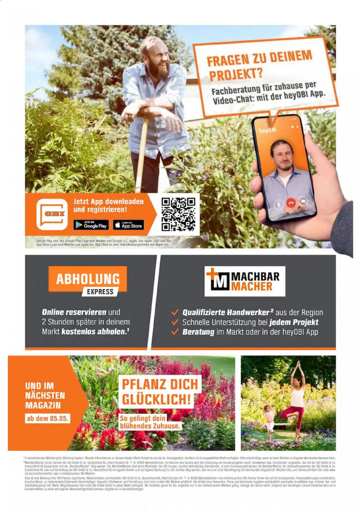 OBI Prospekte  - 14.04.2021 - 1.05.2021. Seite 40