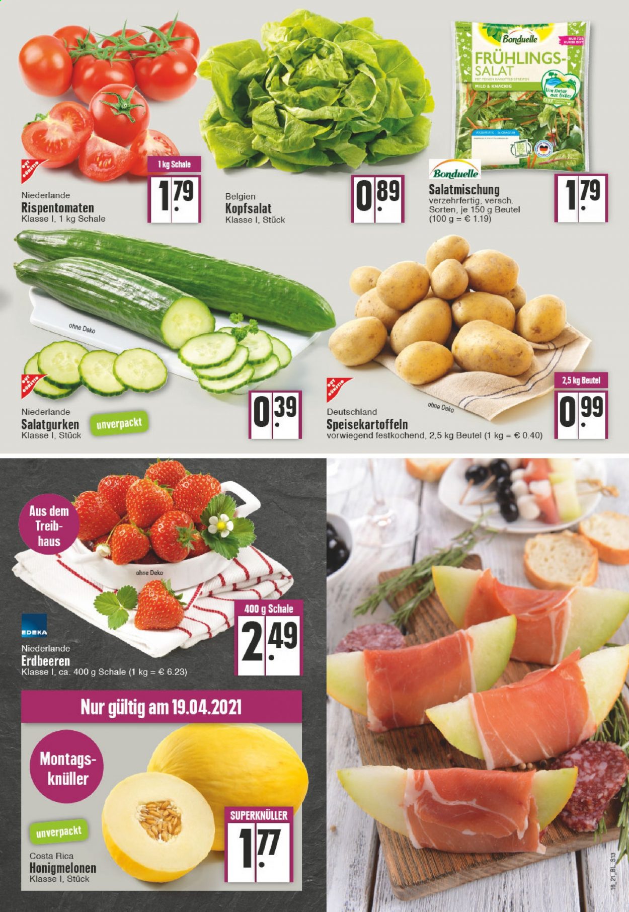 Edeka Prospekte  - 19.04.2021 - 24.04.2021. Seite 13