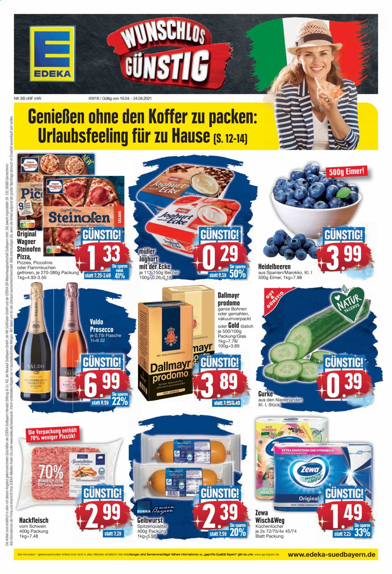 Edeka Prospekte  - 19.04.2021 - 24.04.2021. Seite 1