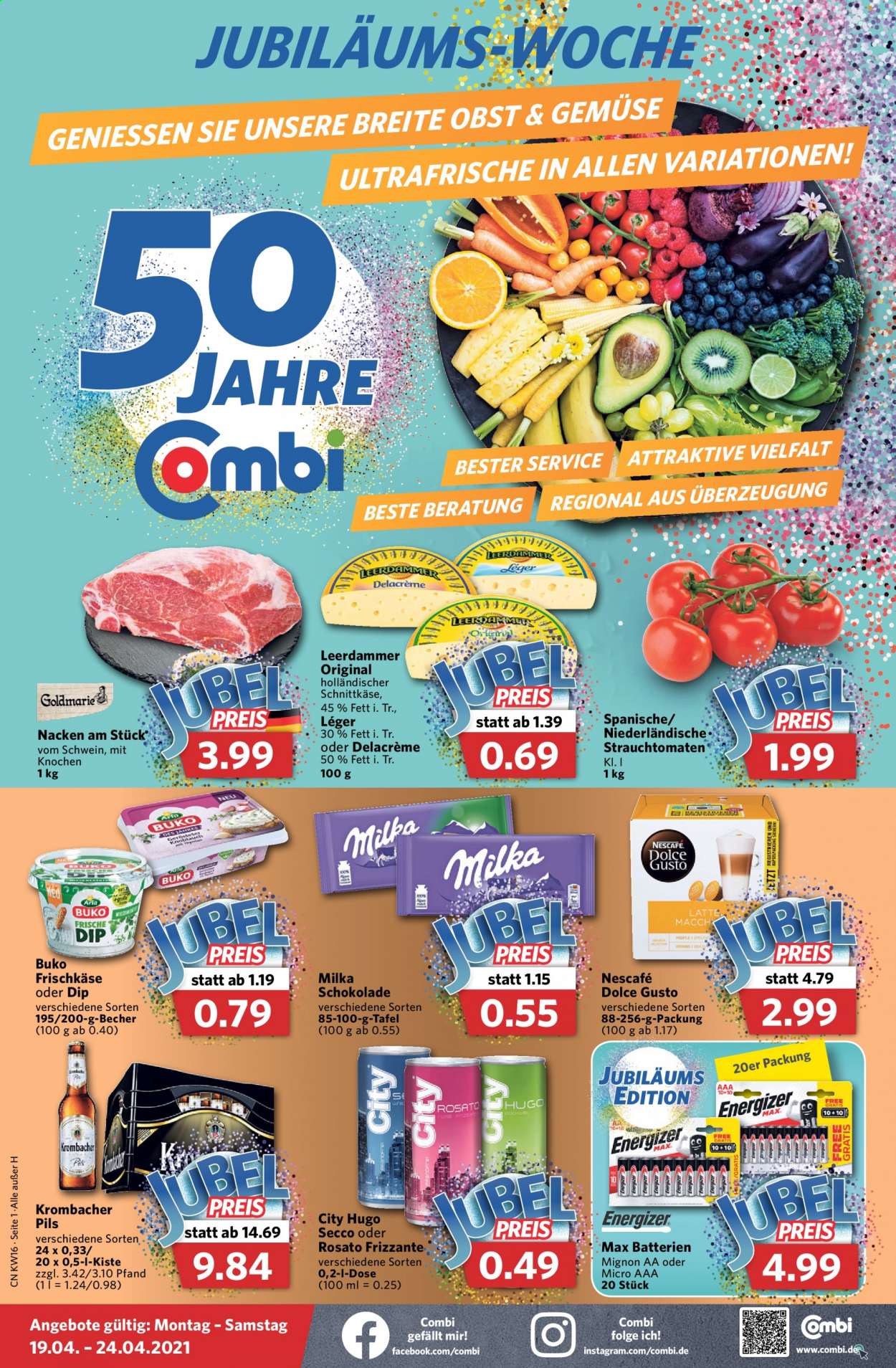 Combi Prospekte  - 19.04.2021 - 24.04.2021. Seite 1