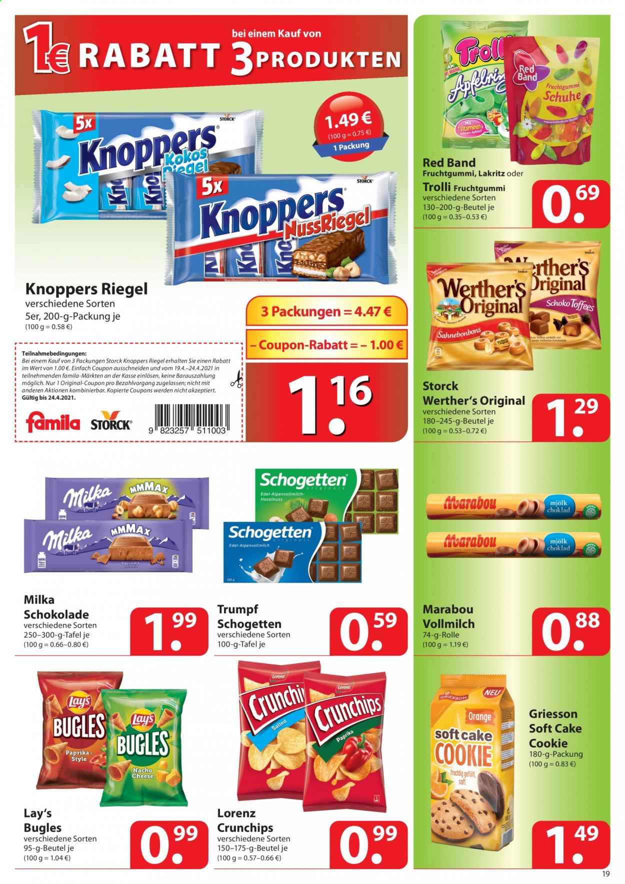 famila Prospekte  - 19.04.2021 - 24.04.2021. Seite 19