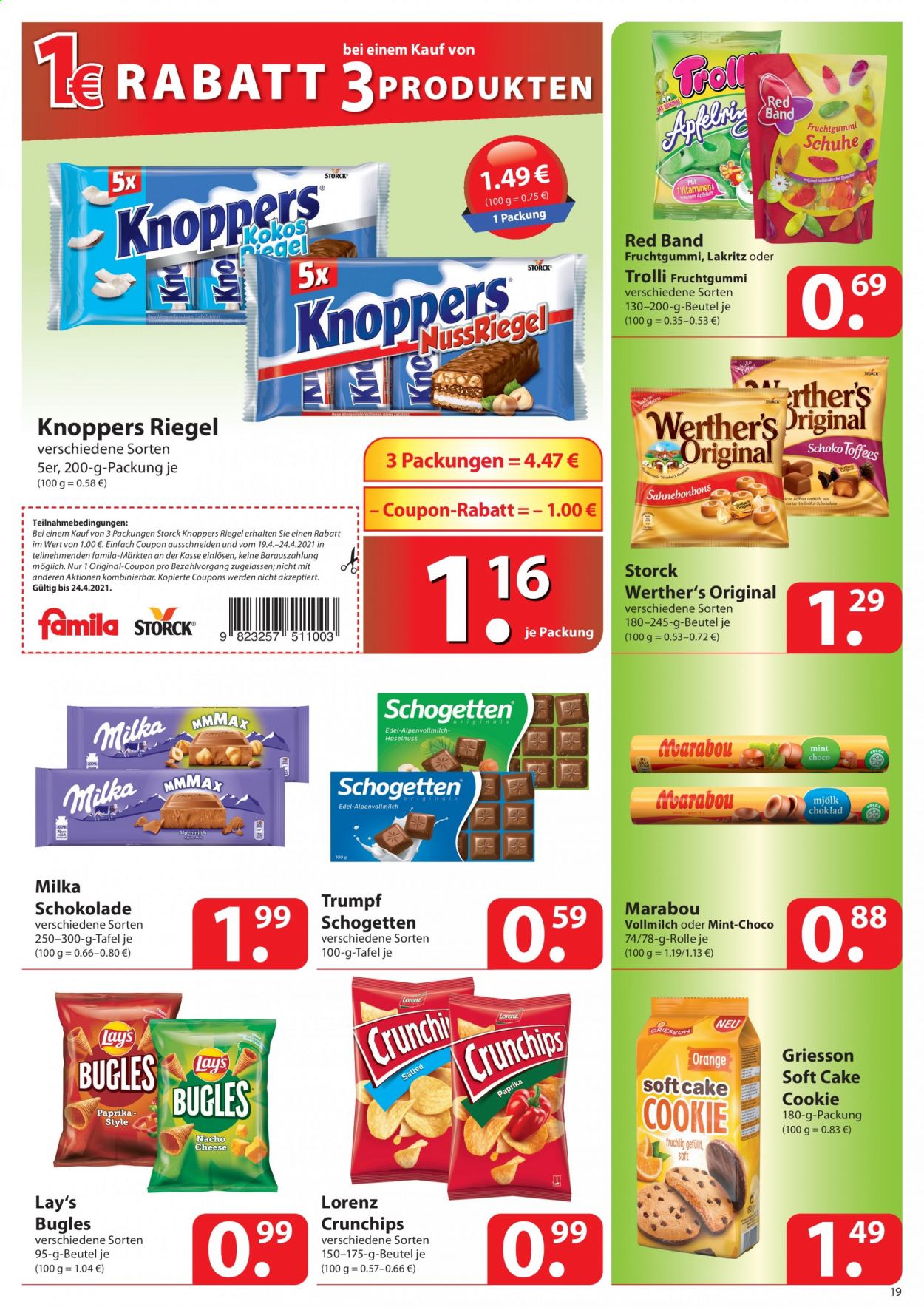 famila Prospekte  - 19.04.2021 - 24.04.2021. Seite 19