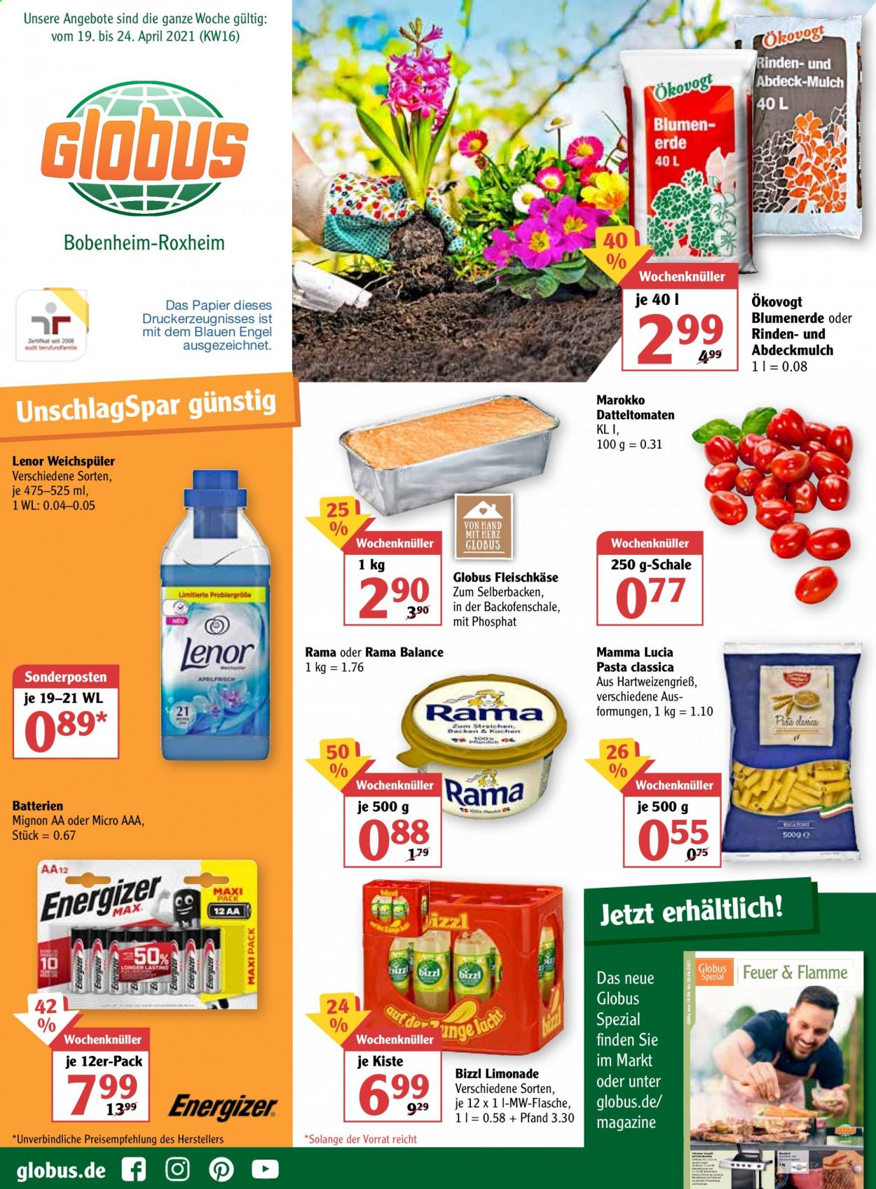 Globus Prospekte  - 19.04.2021 - 24.04.2021. Seite 1