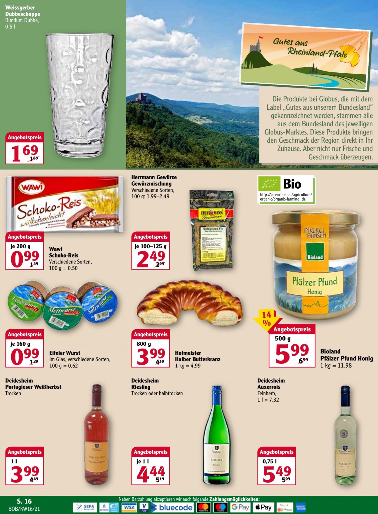 Globus Prospekte  - 19.04.2021 - 24.04.2021. Seite 16