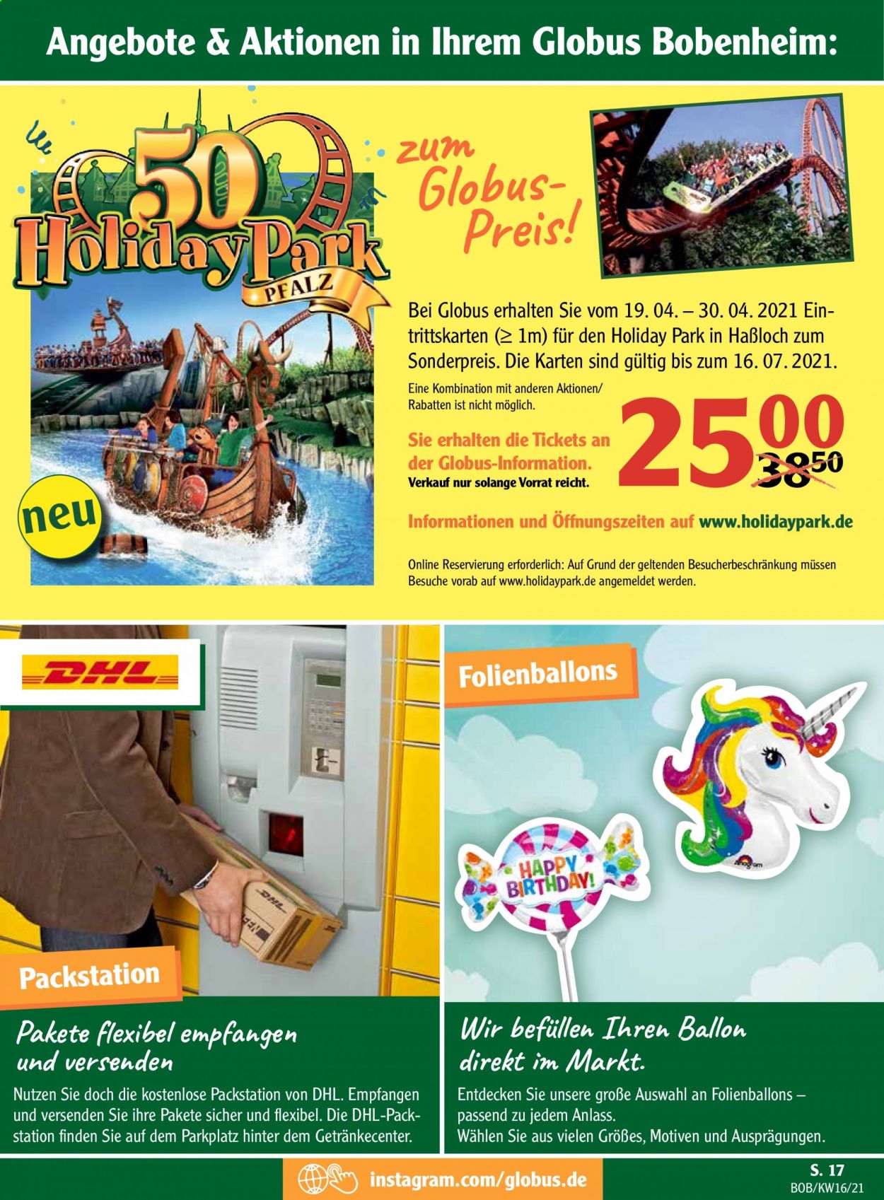Globus Prospekte  - 19.04.2021 - 24.04.2021. Seite 17