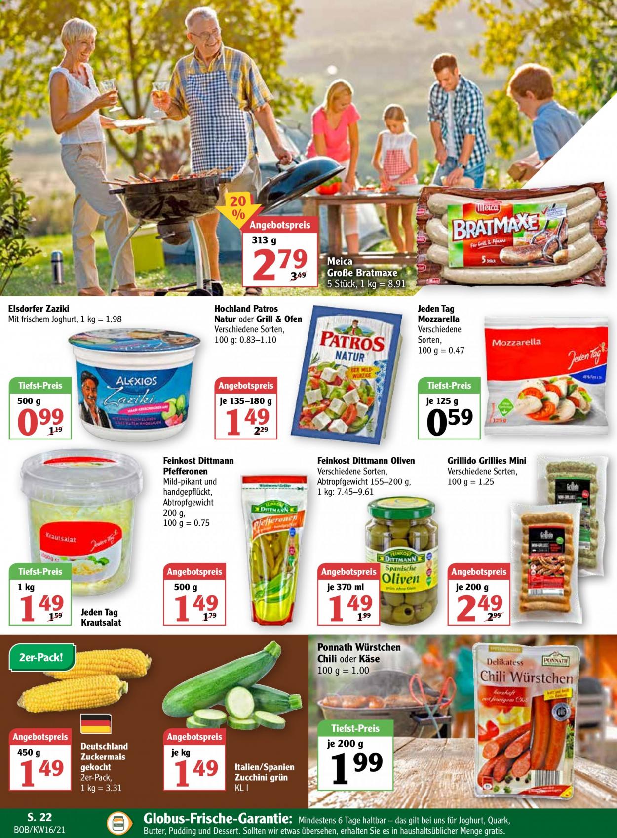 Globus Prospekte  - 19.04.2021 - 24.04.2021. Seite 22
