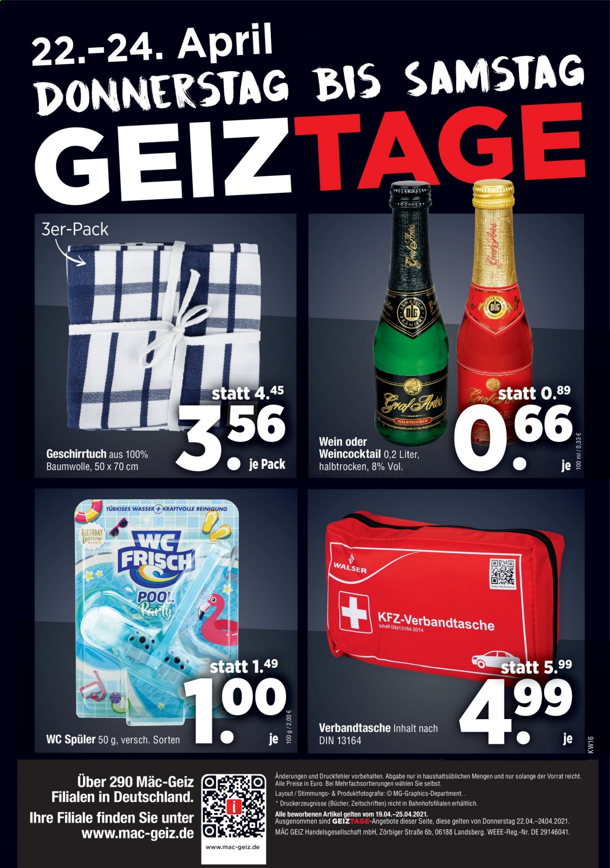 Mäc-Geiz Prospekte  - 19.04.2021 - 24.04.2021. Seite 4