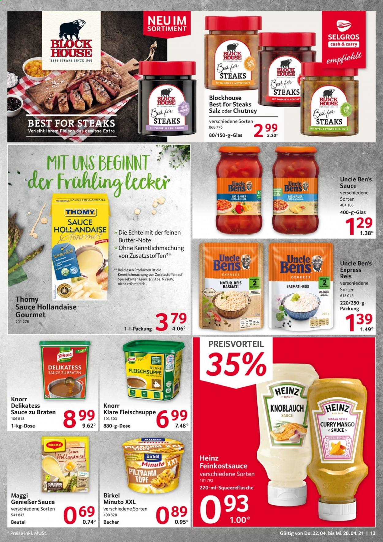 Selgros Prospekte  - 22.04.2021 - 28.04.2021. Seite 13
