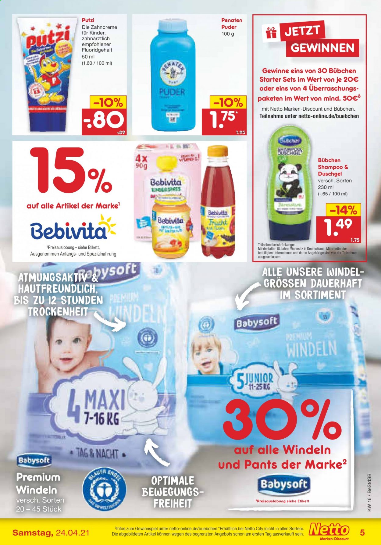 Netto Marken-Discount Prospekte  - 19.04.2021 - 24.04.2021. Seite 5