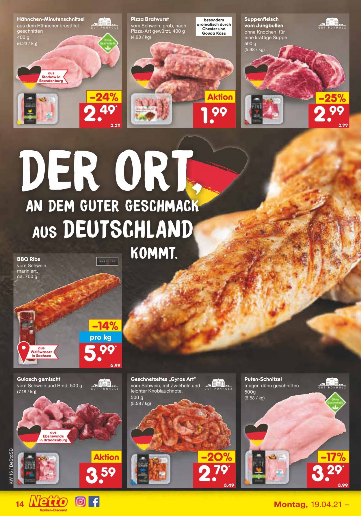 Netto Marken-Discount Prospekte  - 19.04.2021 - 24.04.2021. Seite 14