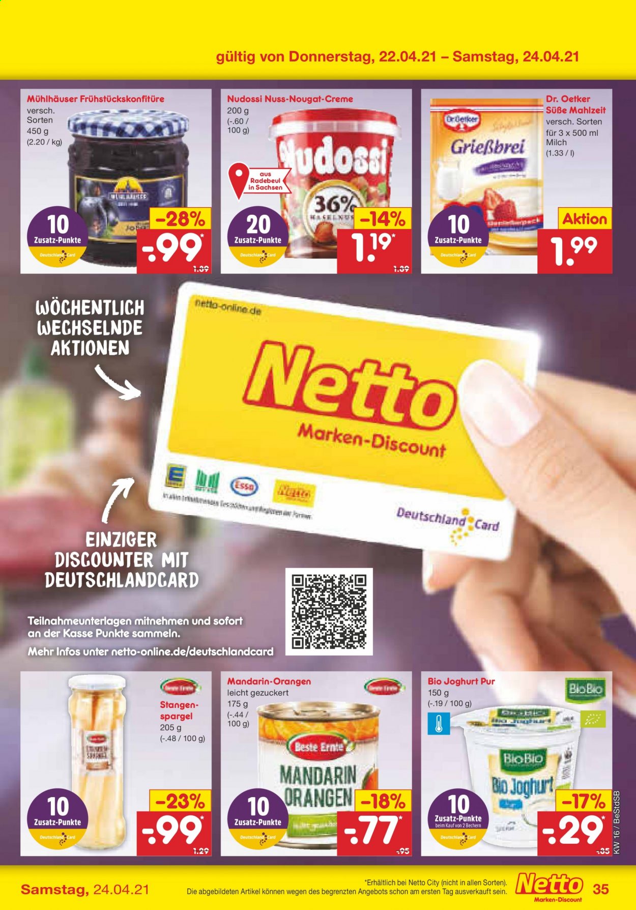 Netto Marken-Discount Prospekte  - 19.04.2021 - 24.04.2021. Seite 35