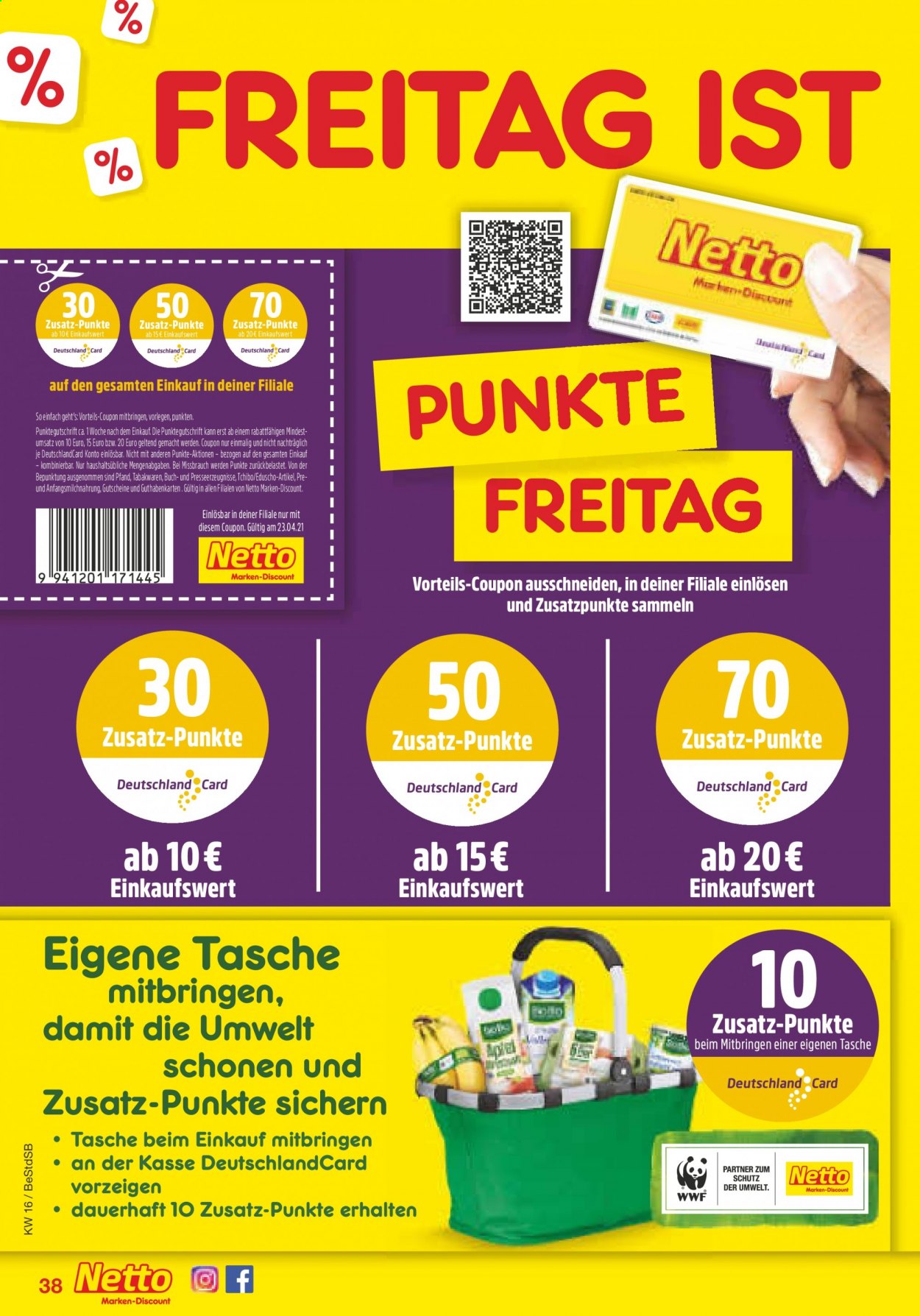 Netto Marken-Discount Prospekte  - 19.04.2021 - 24.04.2021. Seite 38