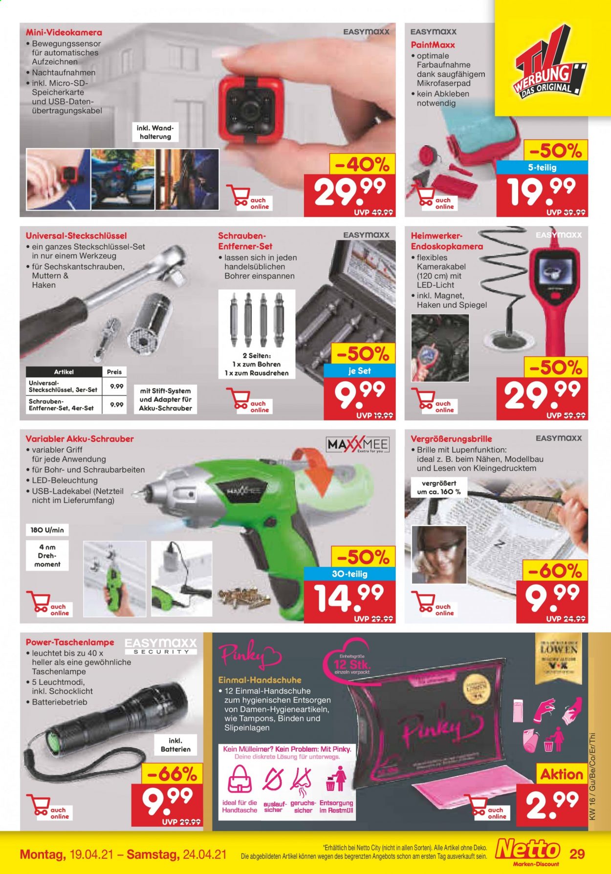 Netto Marken-Discount Prospekte  - 19.04.2021 - 24.04.2021. Seite 31