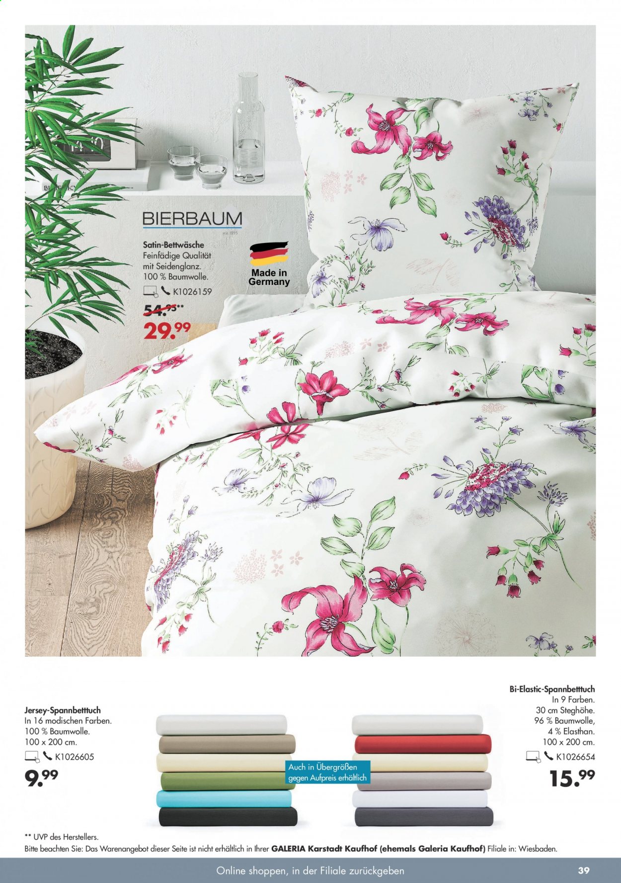 GALERIA Karstadt Kaufhof Prospekte  - 19.04.2021 - 25.04.2021. Seite 39