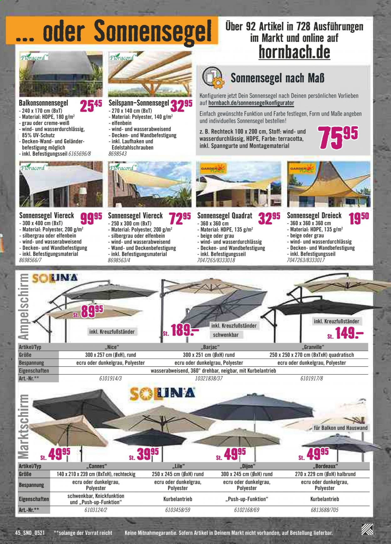 Hornbach Prospekte  - 1.05.2021 - 31.05.2021. Seite 45