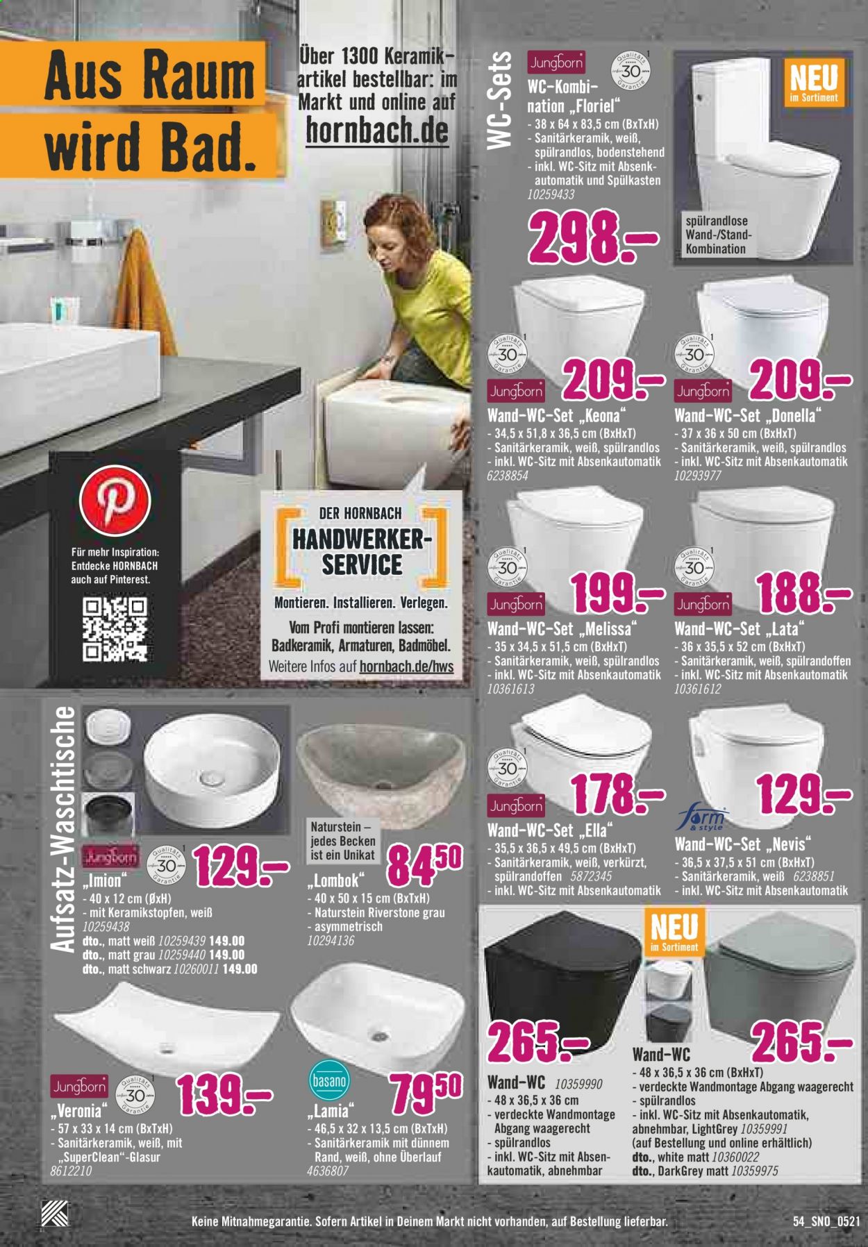 Hornbach Prospekte  - 1.05.2021 - 31.05.2021. Seite 54