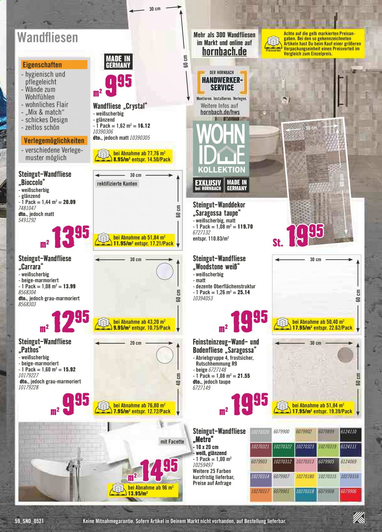 Hornbach Prospekte  - 1.05.2021 - 31.05.2021. Seite 59