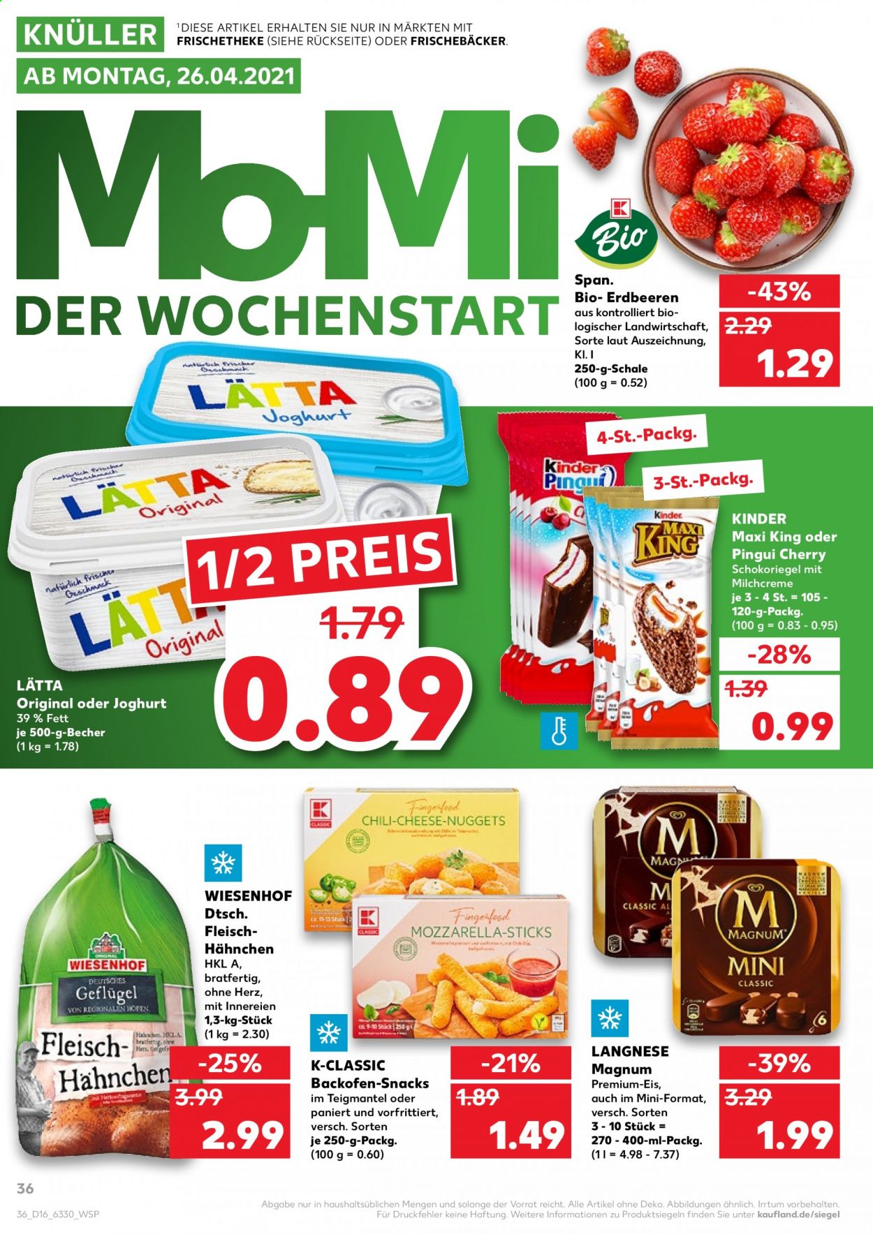 Kaufland Prospekte  - 22.04.2021 - 28.04.2021. Seite 36