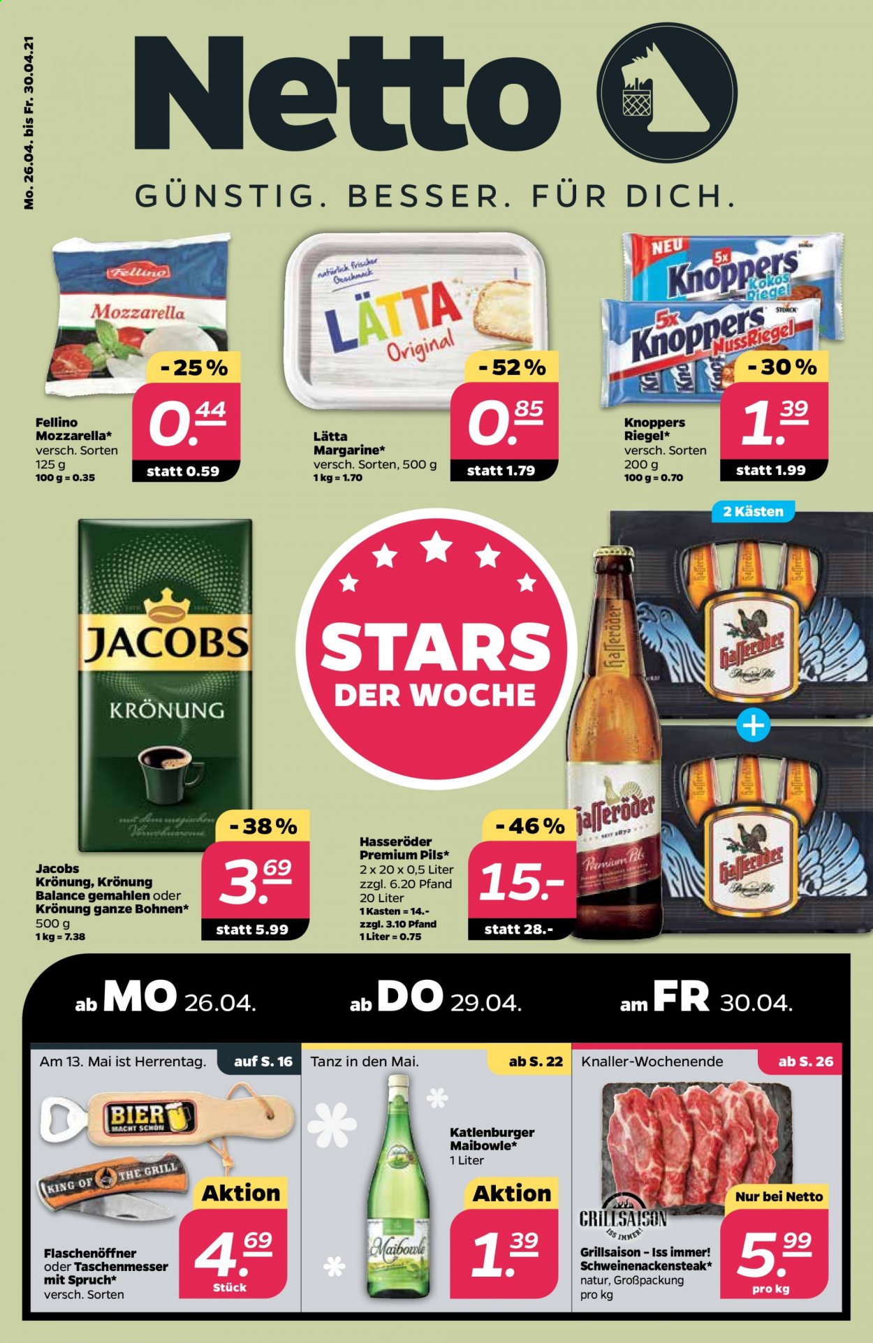 Netto Prospekte  - 26.04.2021 - 30.04.2021. Seite 1