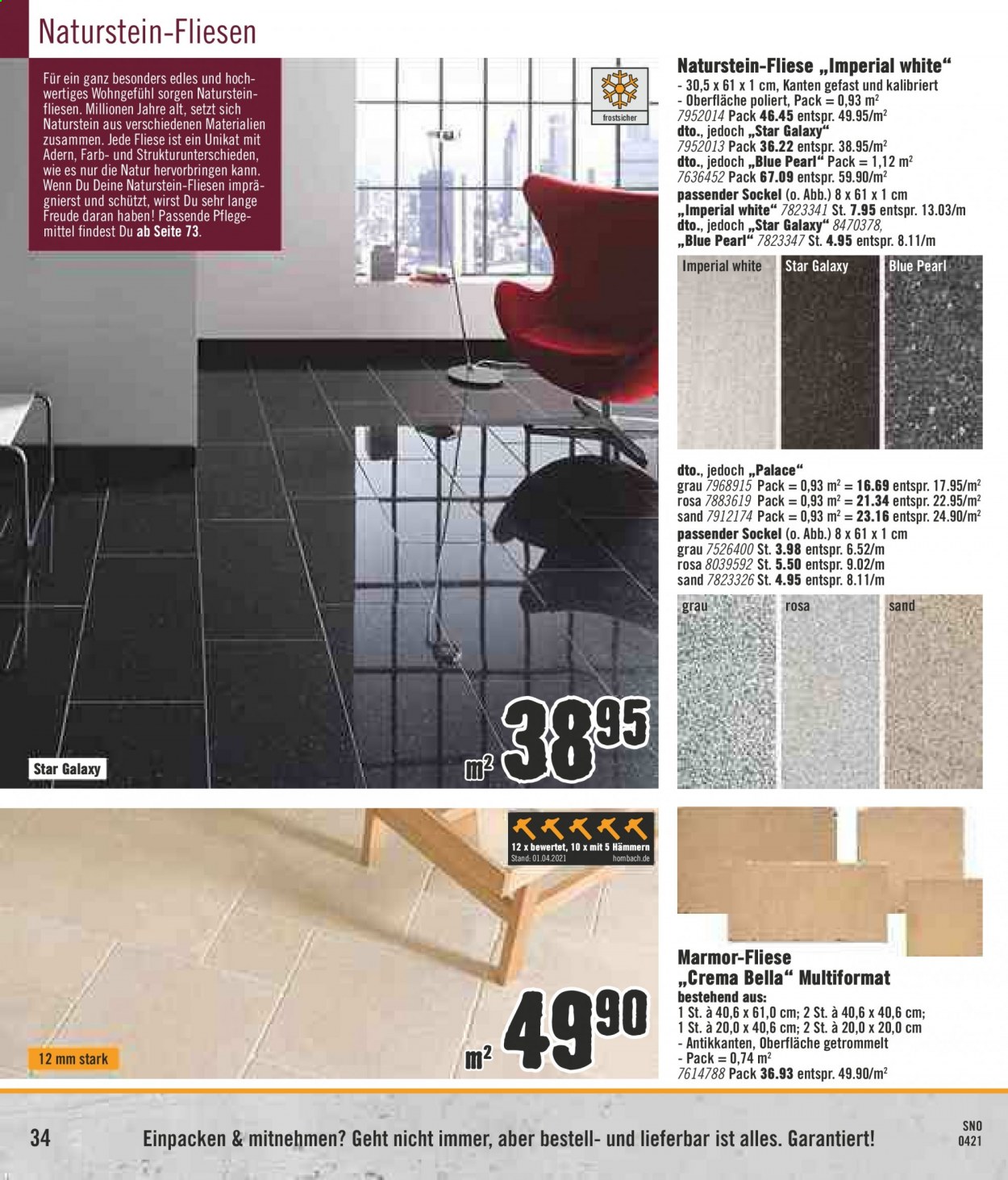 Hornbach Prospekte  - 22.04.2021 - 19.05.2021. Seite 34