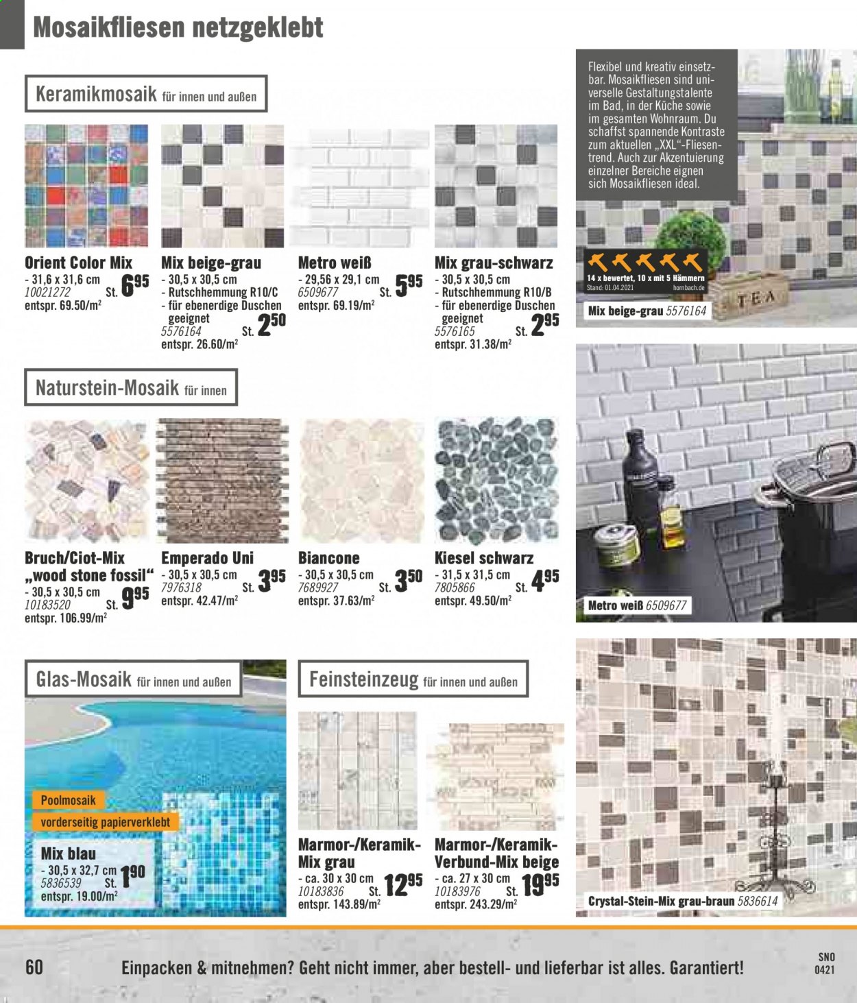 Hornbach Prospekte  - 22.04.2021 - 19.05.2021. Seite 60