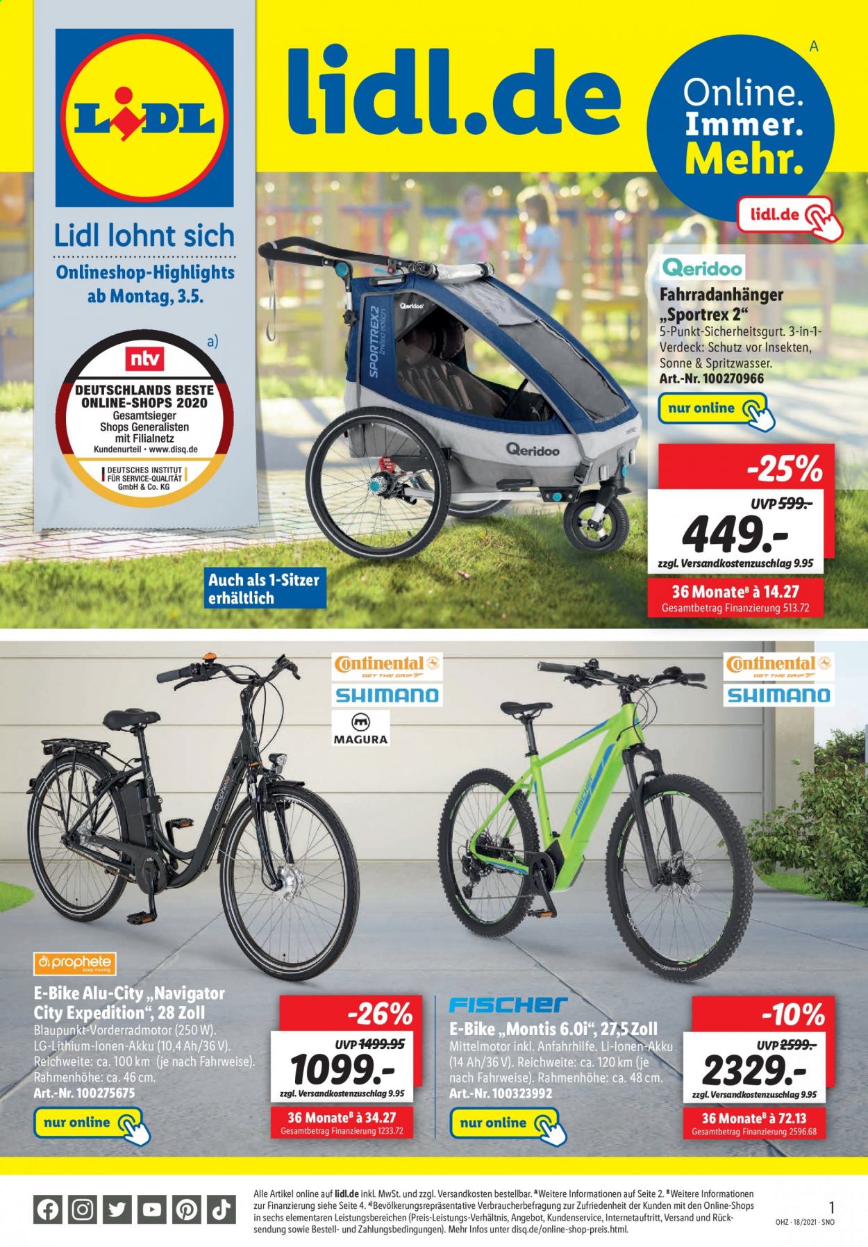 Lidl Prospekte  - 24.04.2021 - 8.05.2021. Seite 1