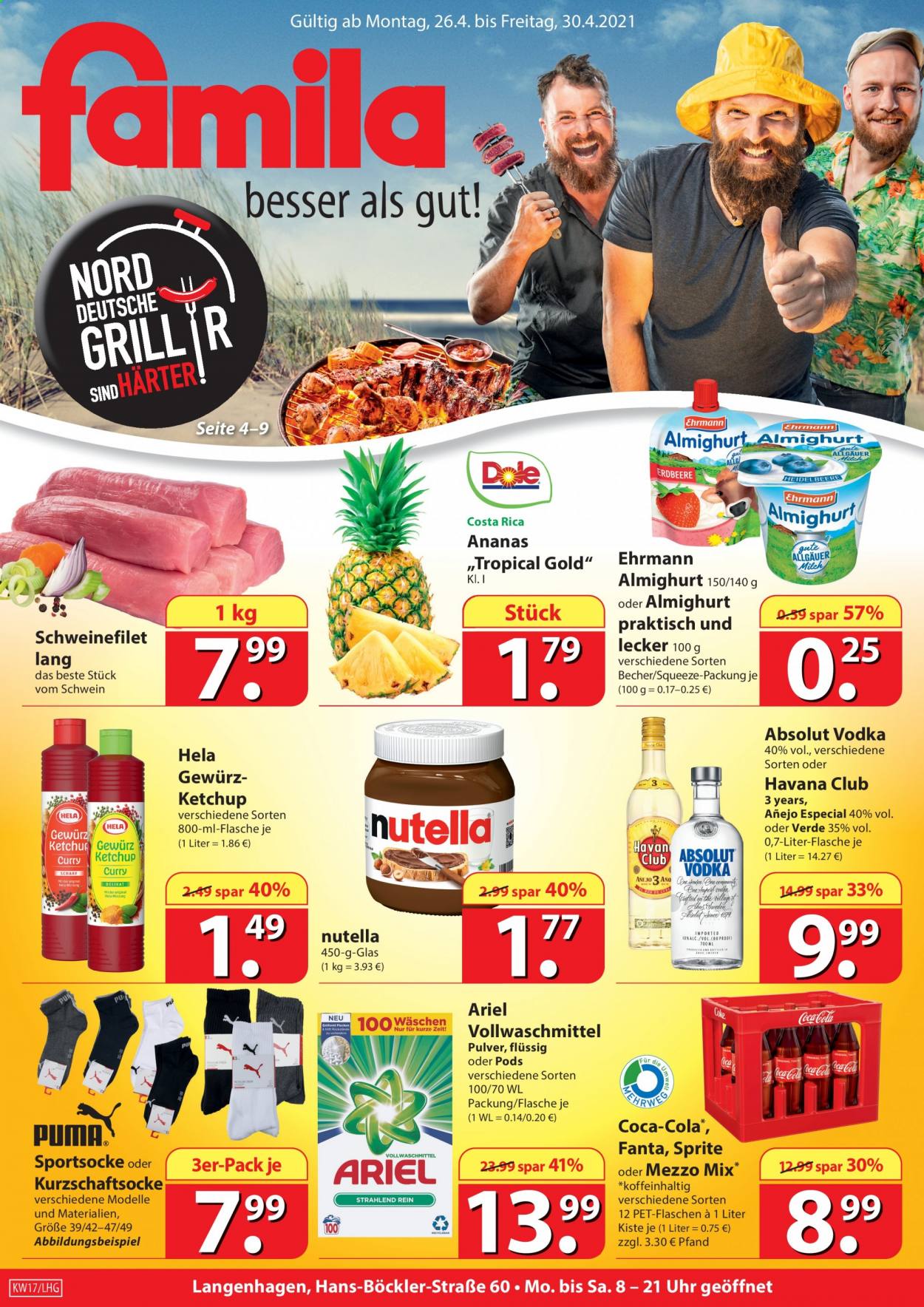 famila Prospekte  - 26.04.2021 - 30.04.2021. Seite 1