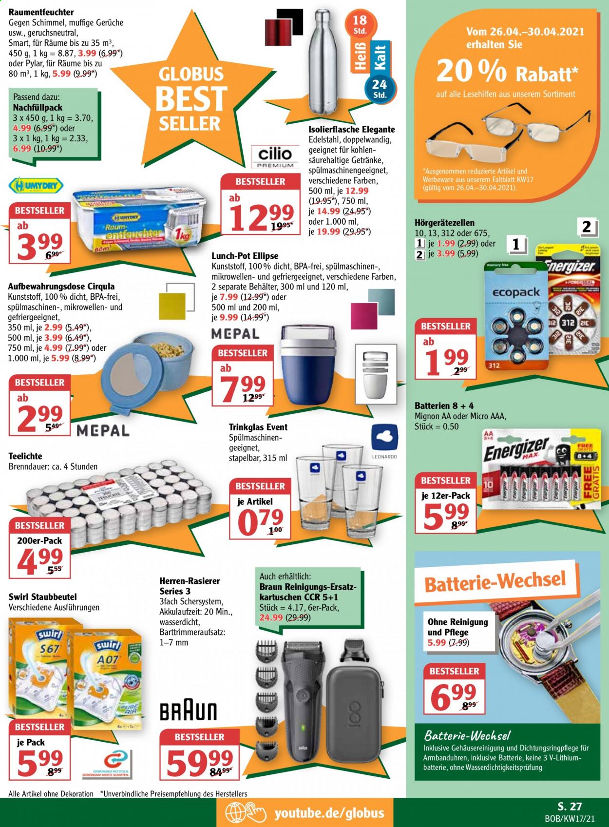 Globus Prospekte  - 26.04.2021 - 30.04.2021. Seite 27