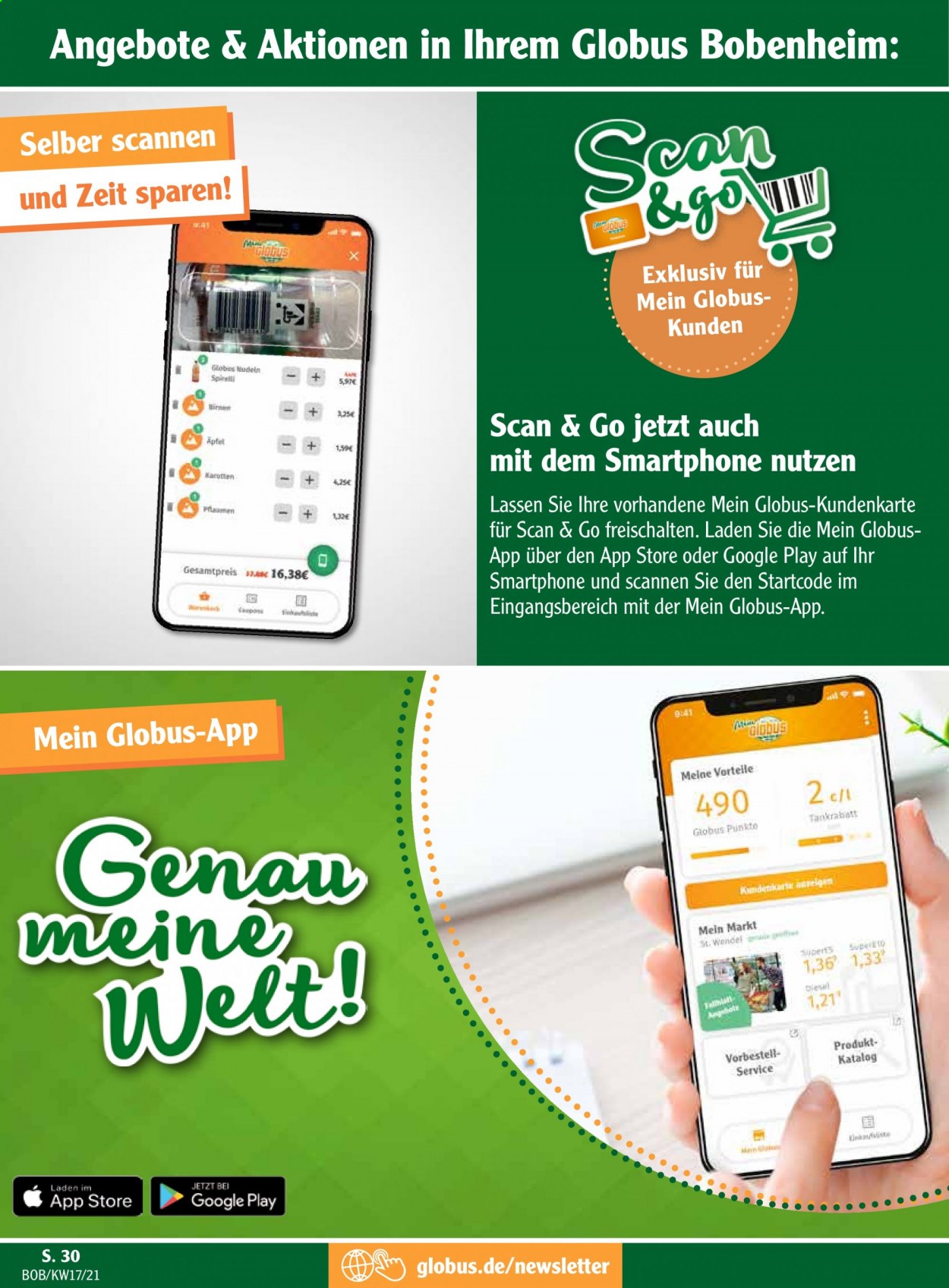 Globus Prospekte  - 26.04.2021 - 30.04.2021. Seite 30