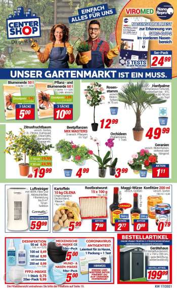 Prospekte CENTERSHOP - 26.4.2021 - 30.4.2021.